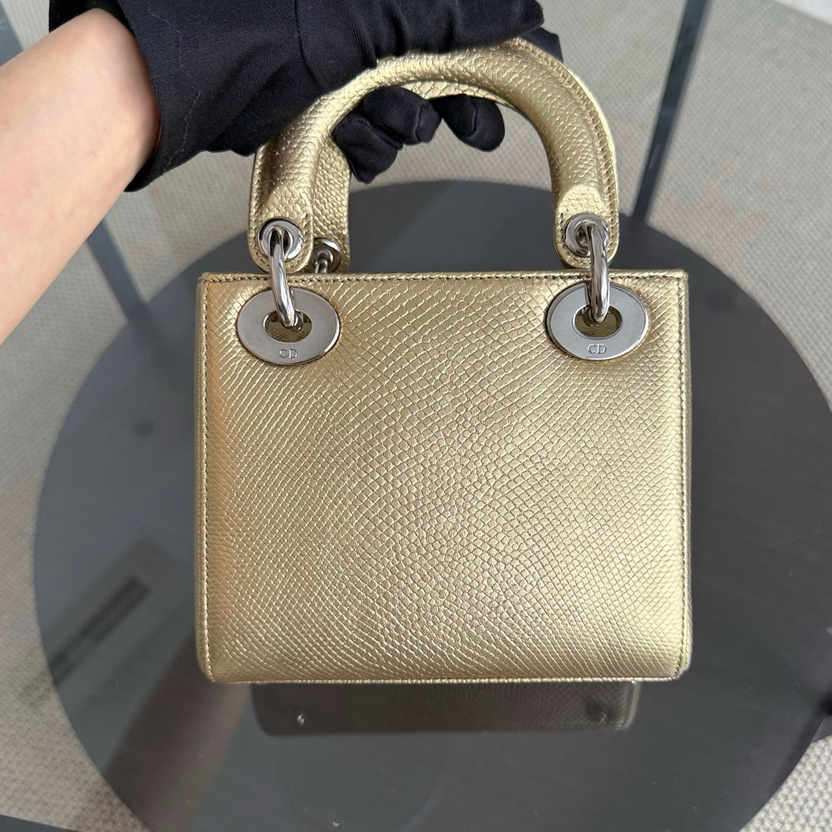 Dior Lady Mini - Exotic Lizard Gold Hardware