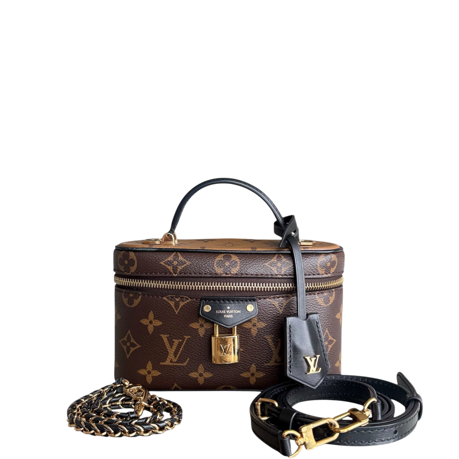Louise Vuitton Vanity Chain Pouch Monogram