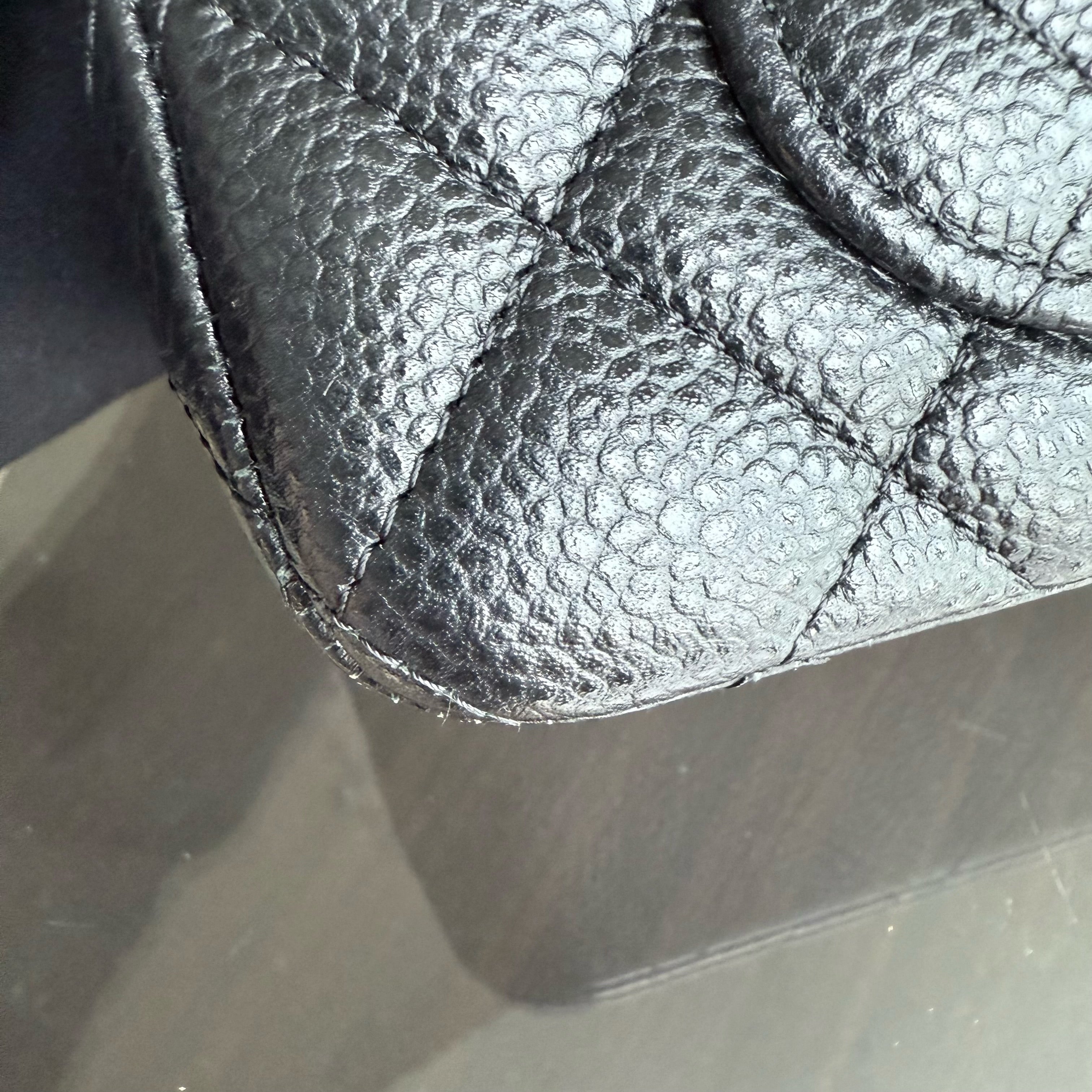 Chanel Caviar Mini Rectangle Classic Flap - 20CM Quilted Black Golden Hardware Series 25