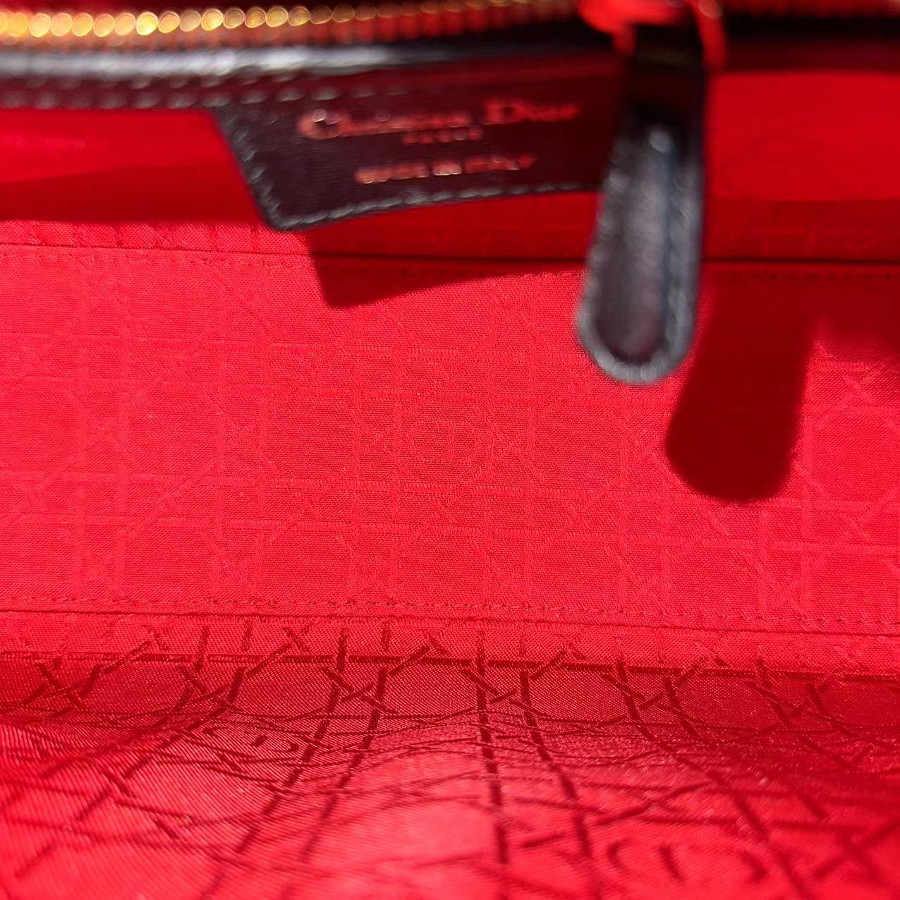 Dior Lady Medium Cannage Lambskin Black GHW