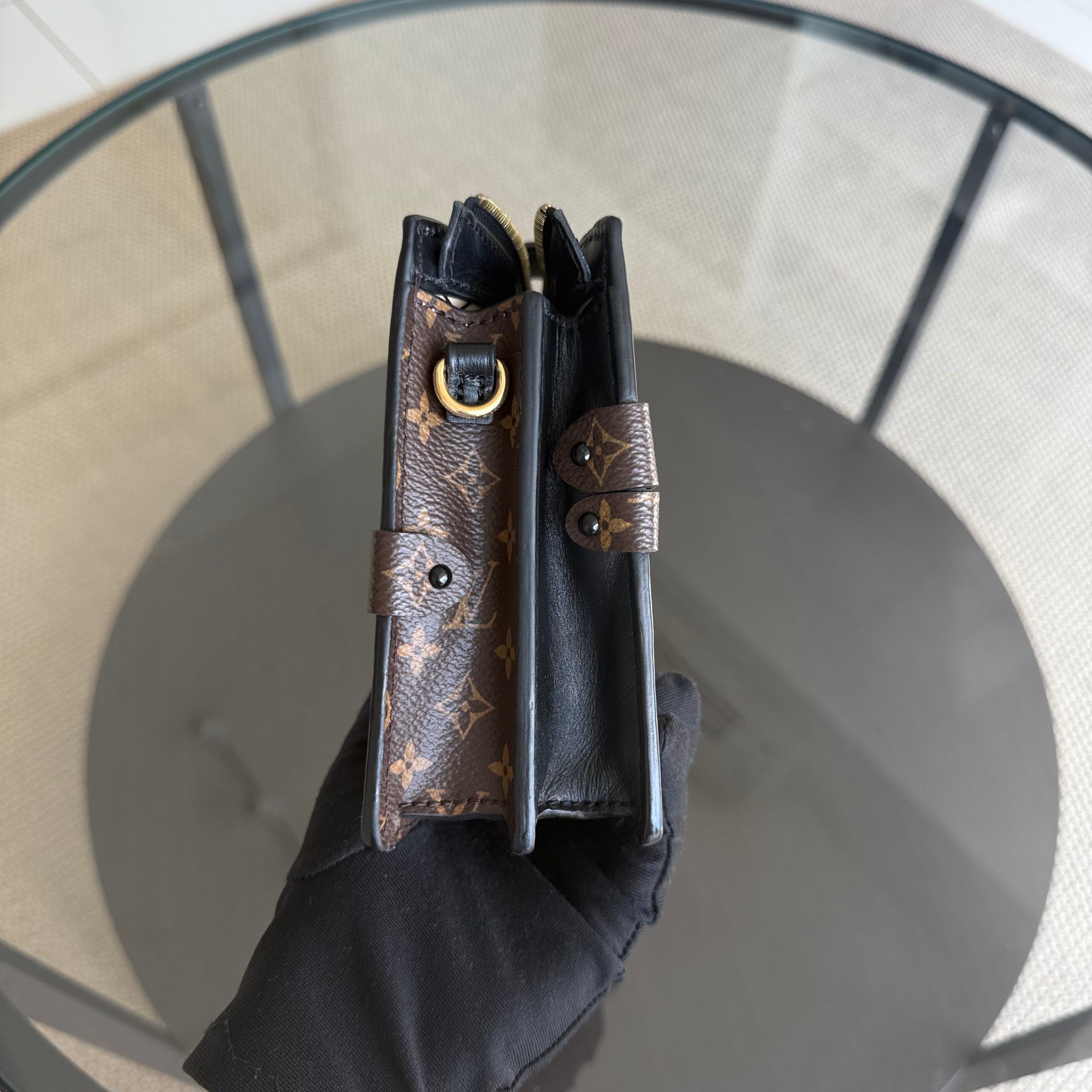 Louis Vuitton Trunk Clutch - Monogram Canvas Reverse Brown Gold hardware