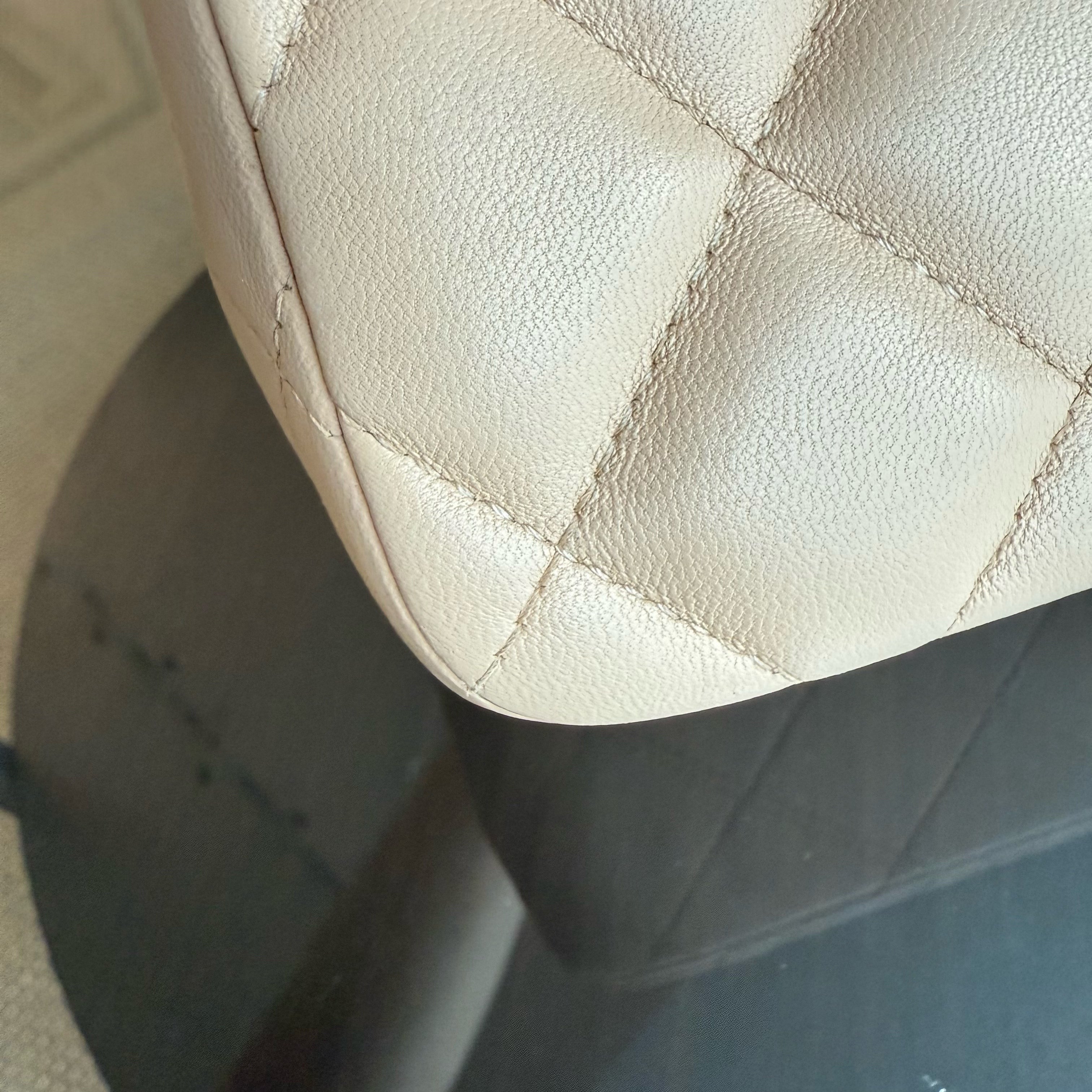 Chanel Classic Flap Jumbo - Double Flap 30CM Quilted Lambskin Beige Gold Hardware