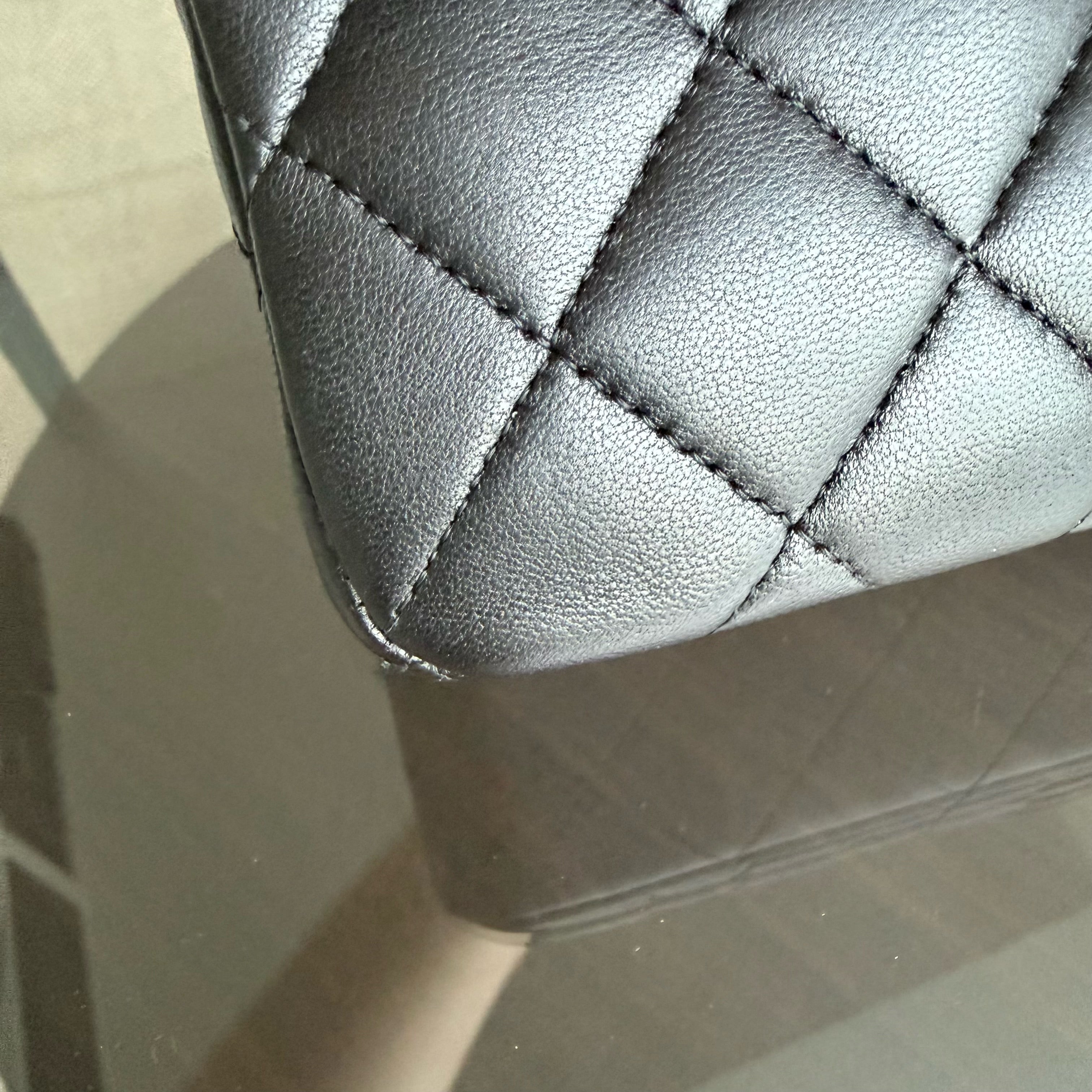 Chanel Classic Flap Small - Lambskin 23CM Quilted Black Silver Hardware Series 14