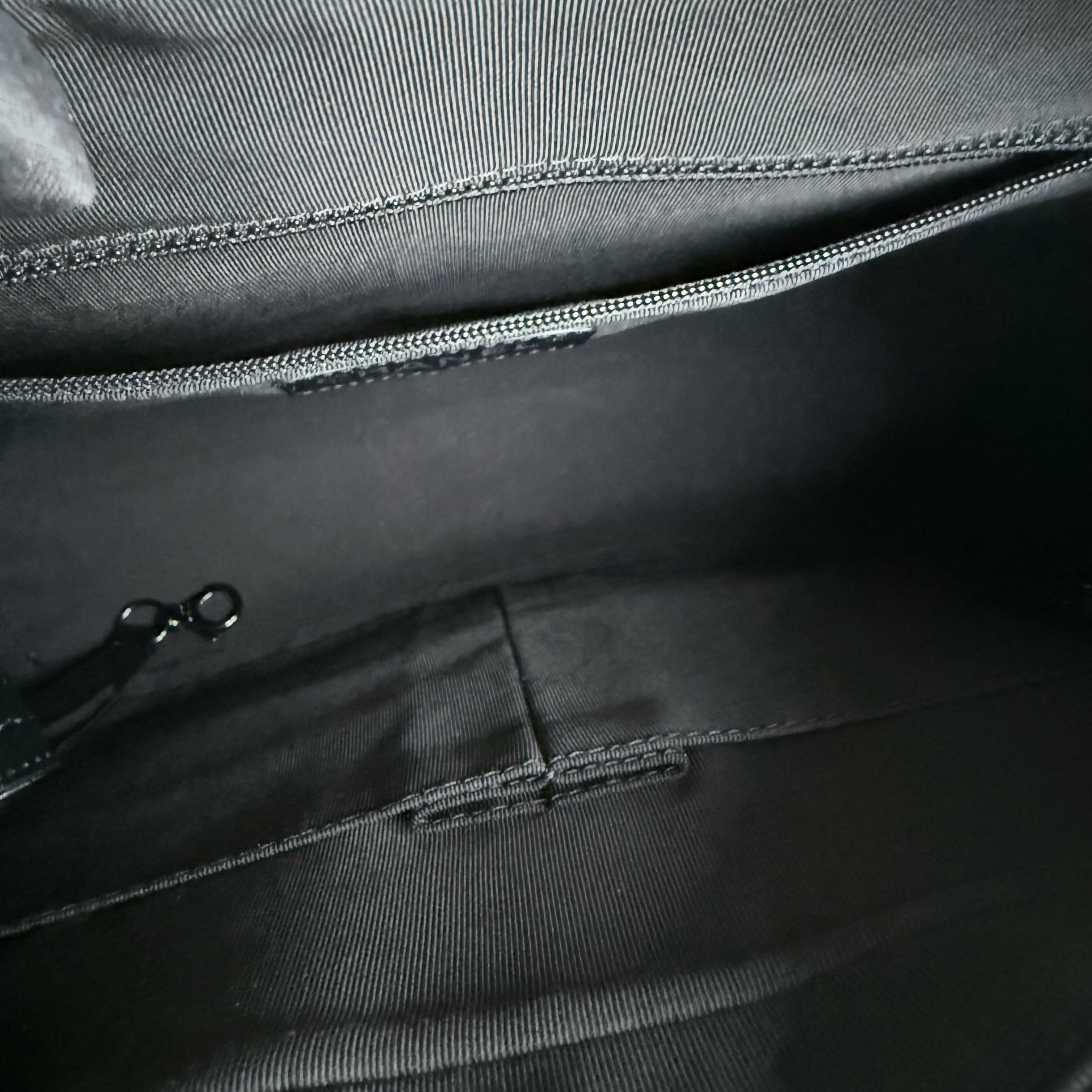 Chanel Gabrielle Medium - Quilted Aged Calfskin Black All Black Hardware Series 29