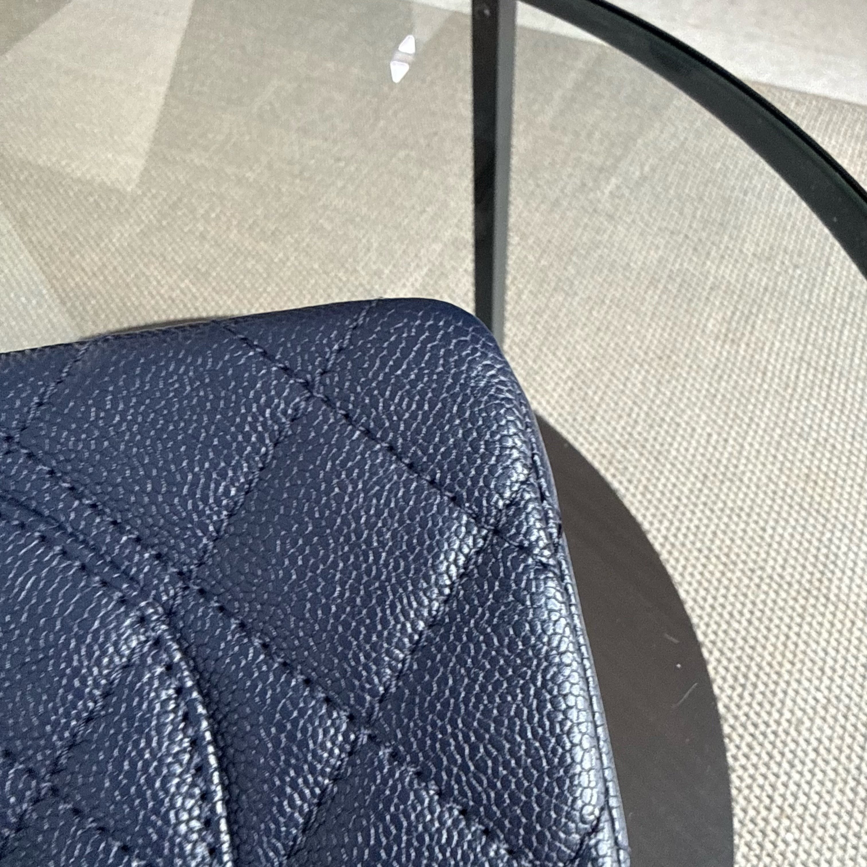 Chanel 2.55 Reissue 227 - Caviar Quilted Dark Blue Ruthenium Silver Hardware