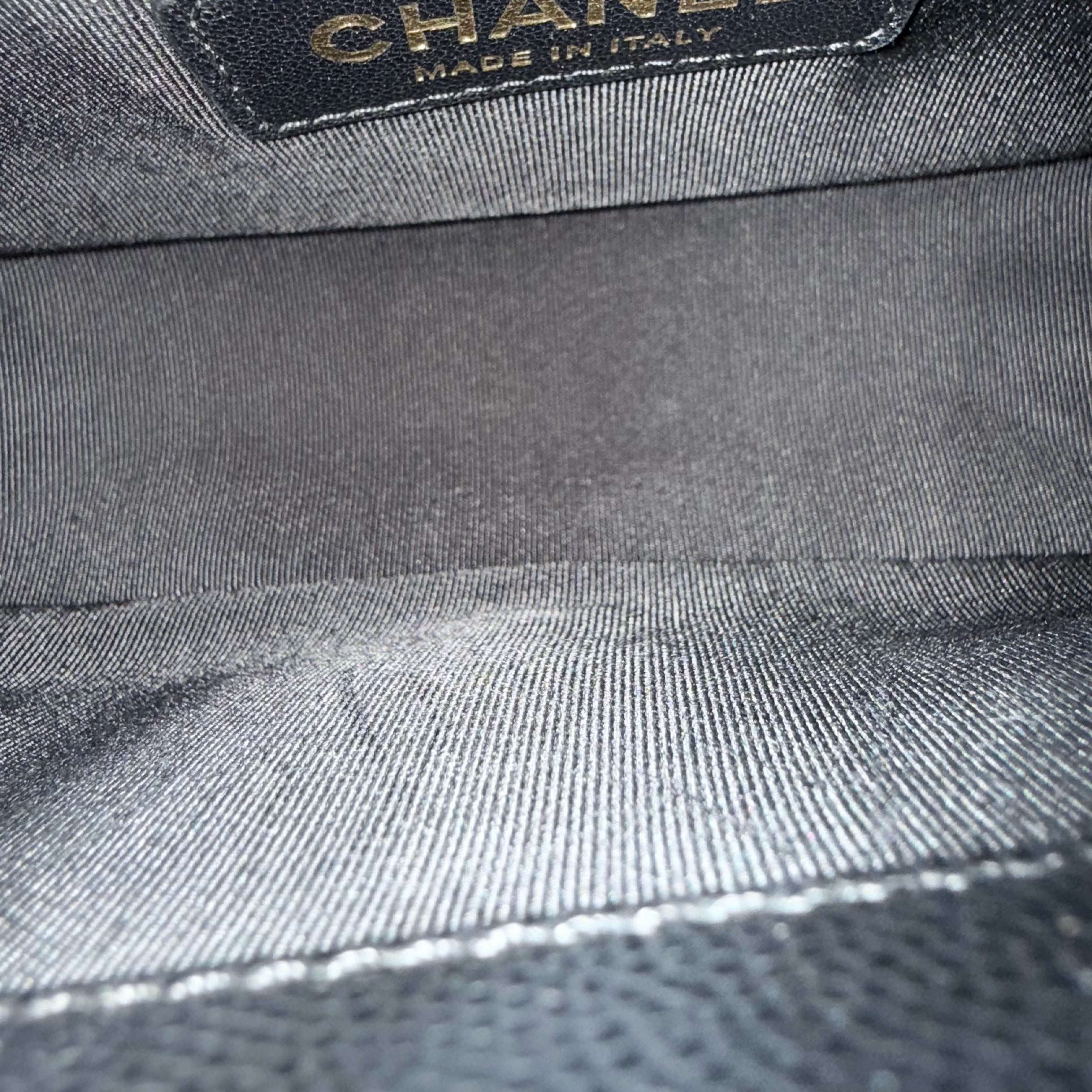 Chanel Boy Small - Caviar 20CM Quilted Black Gold Hardware Series 25