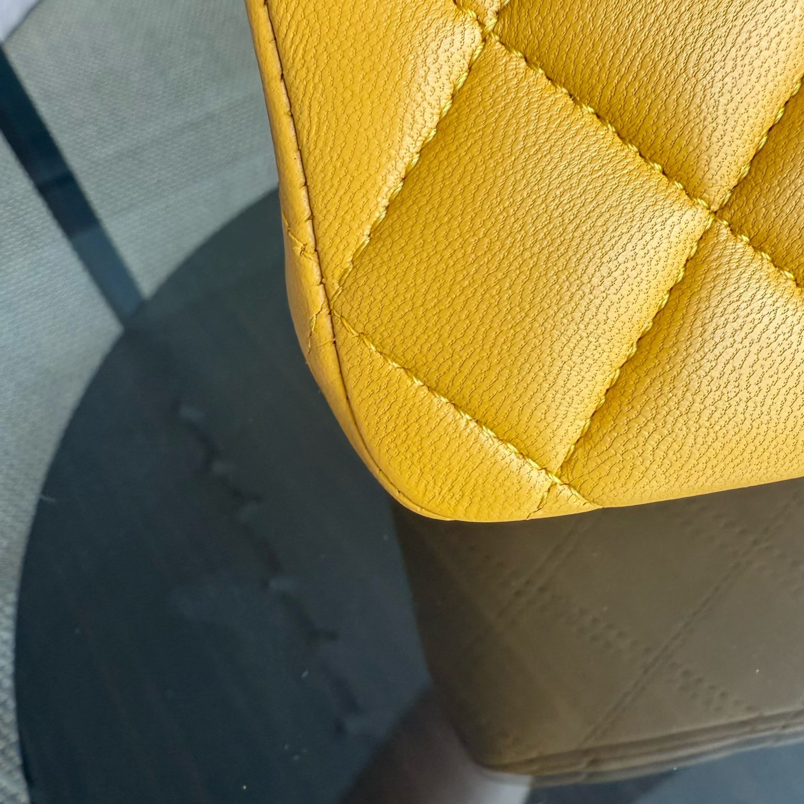Chanel Classic Flap Medium - 25CM Quilted Lambskin Yellow Gold Hardware Series 22