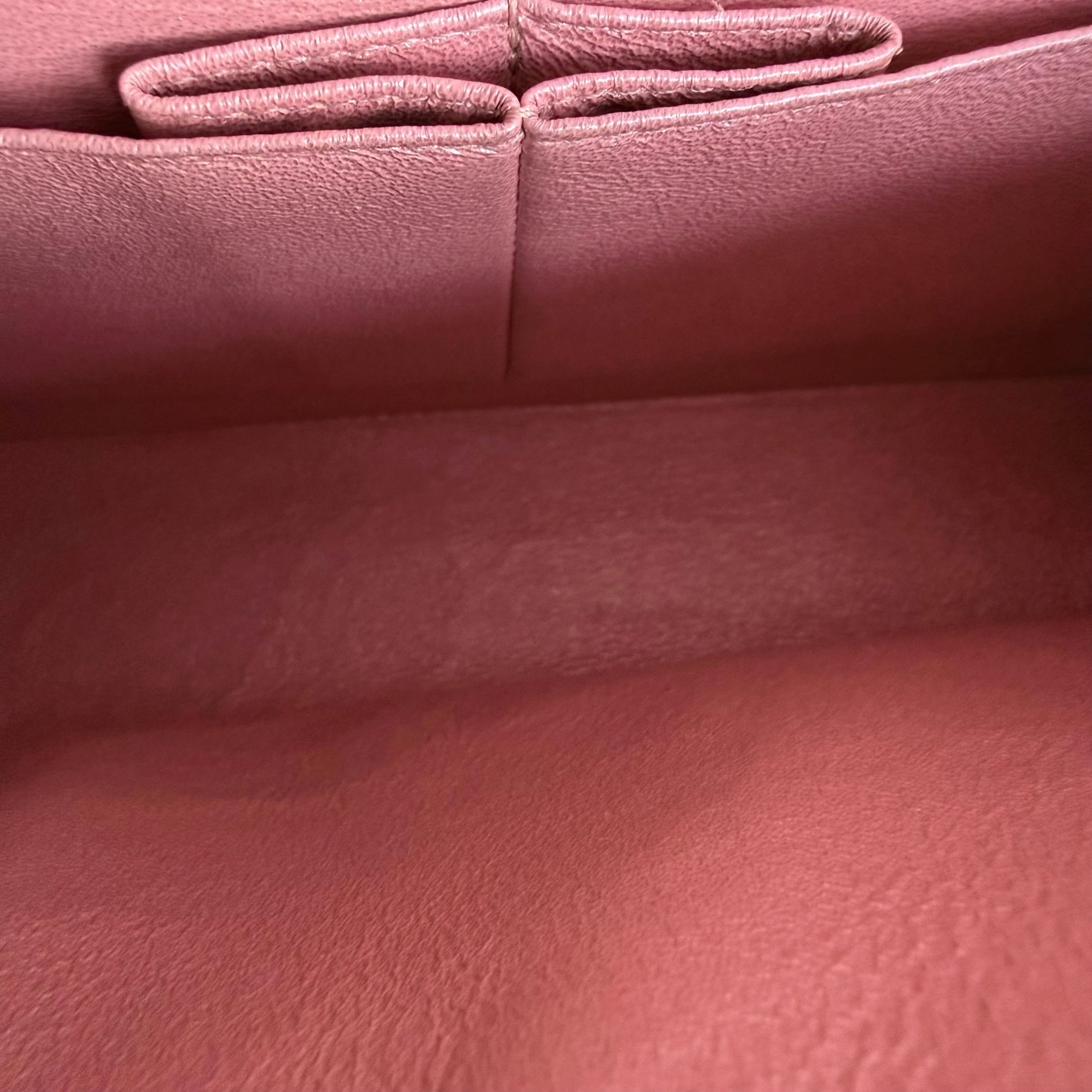 Chanel Classic Flap Medium - 25CM Quilted Caviar Light Pink Gold Hardware Series 27