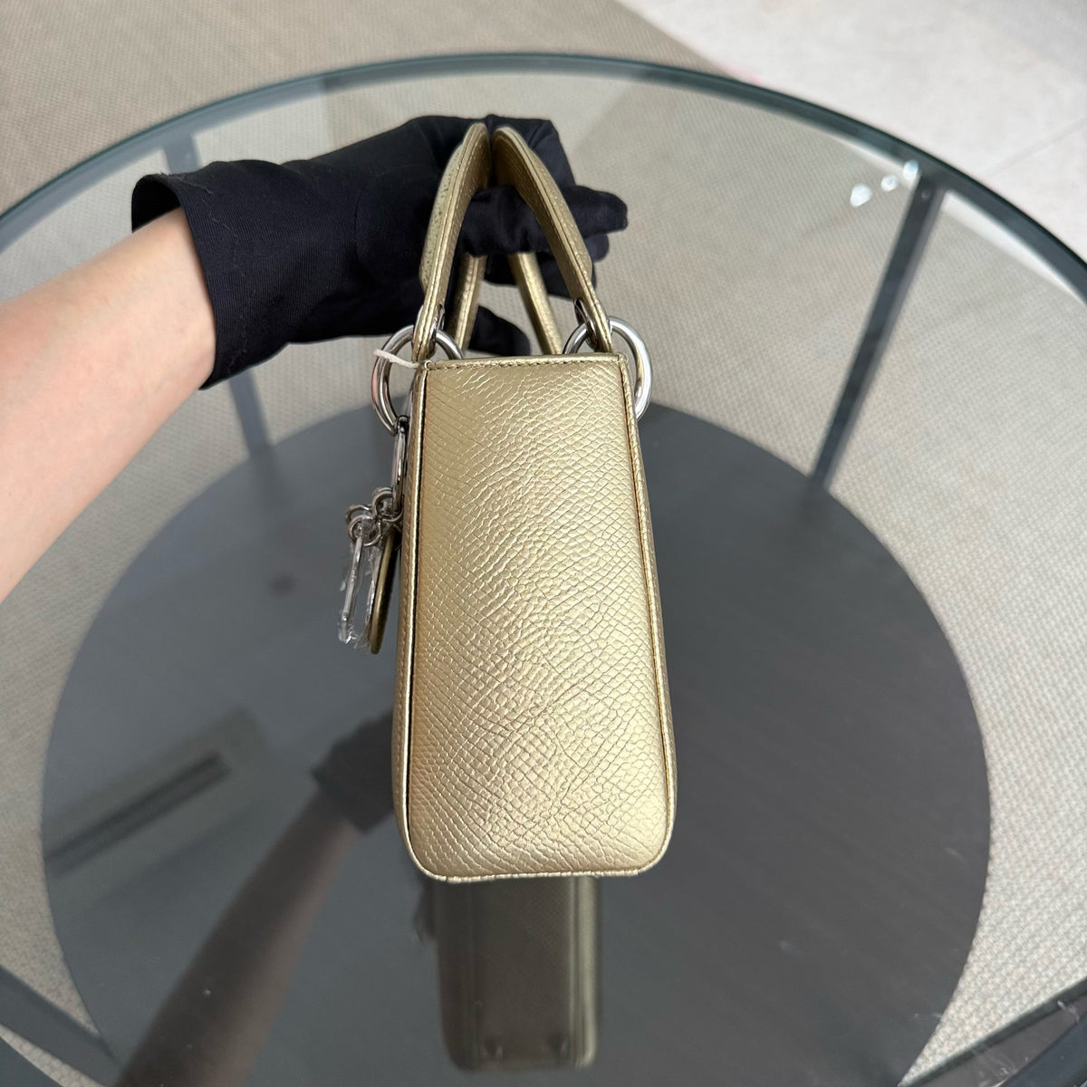 Dior Lady Mini - Exotic Lizard Gold Hardware