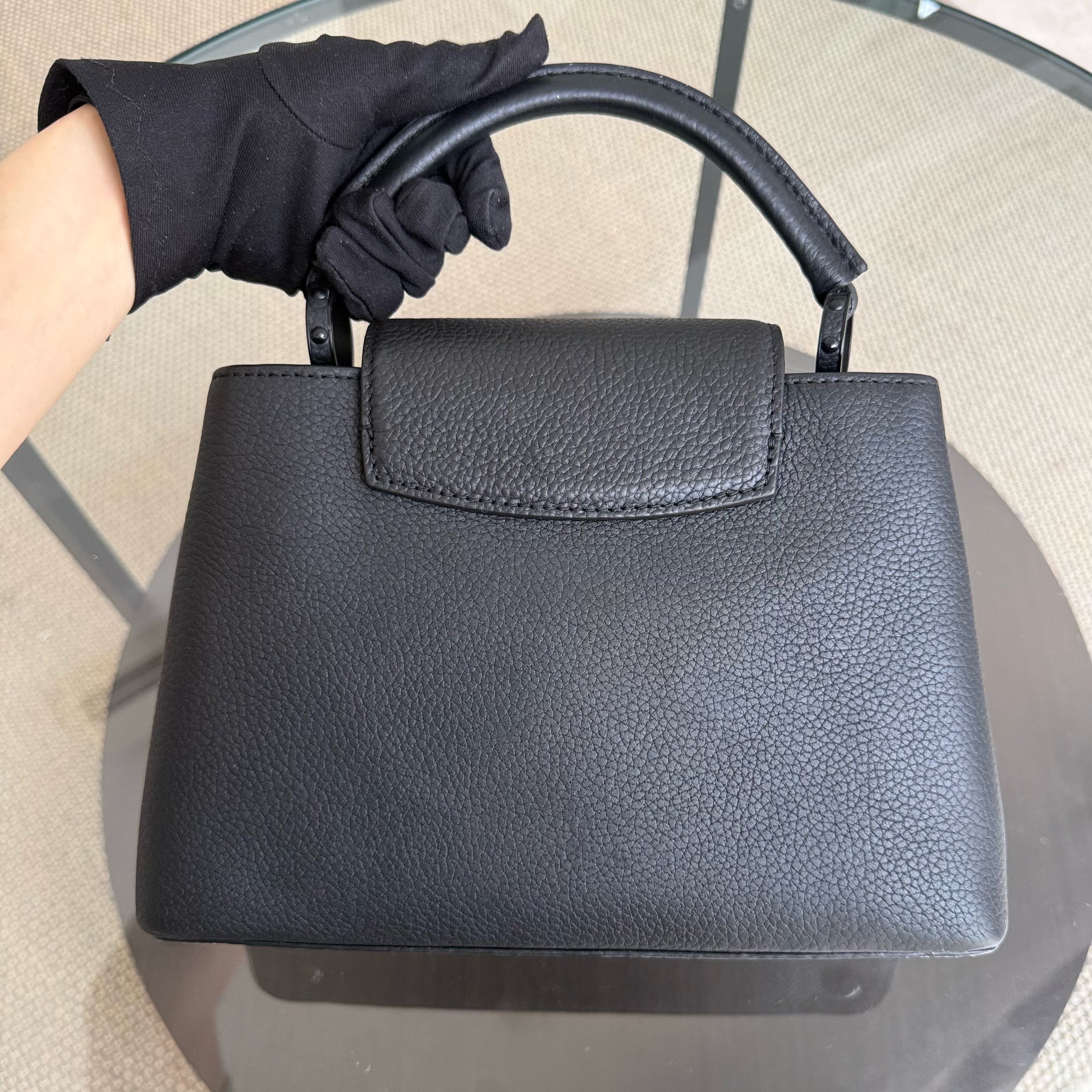Louis Vuitton Capucines BB - Taurillon Grained Calfskin All Black
