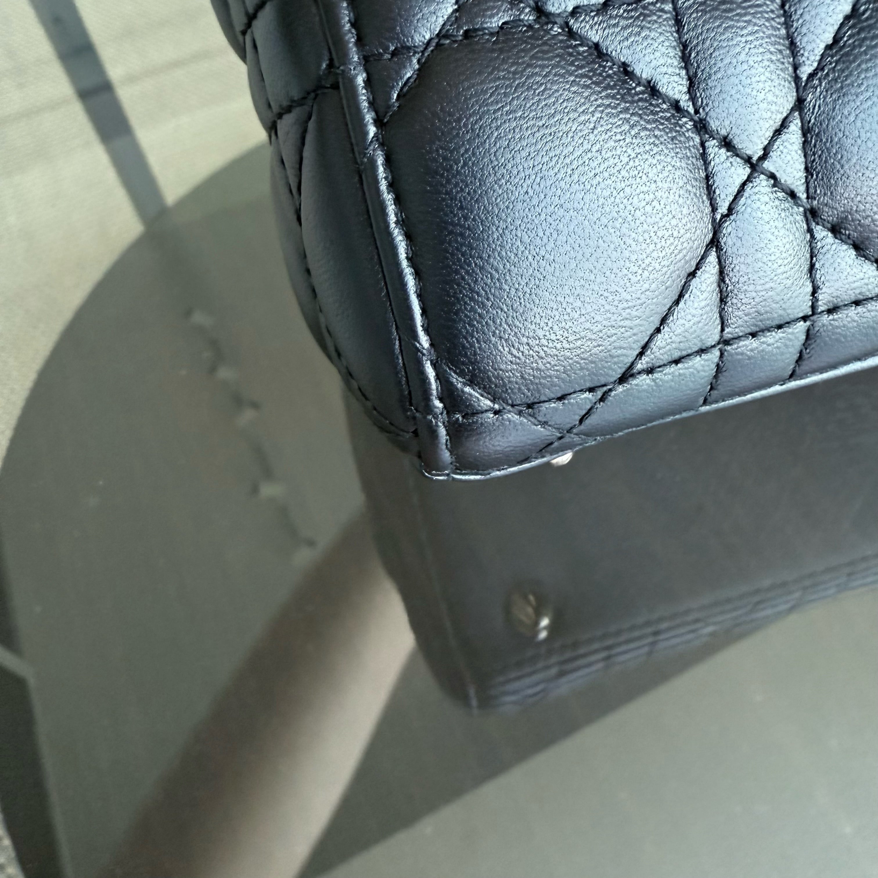 Dior Lady Small Flap MyABC - Cannage Lambskin Black Gold Hardware ABC Charm