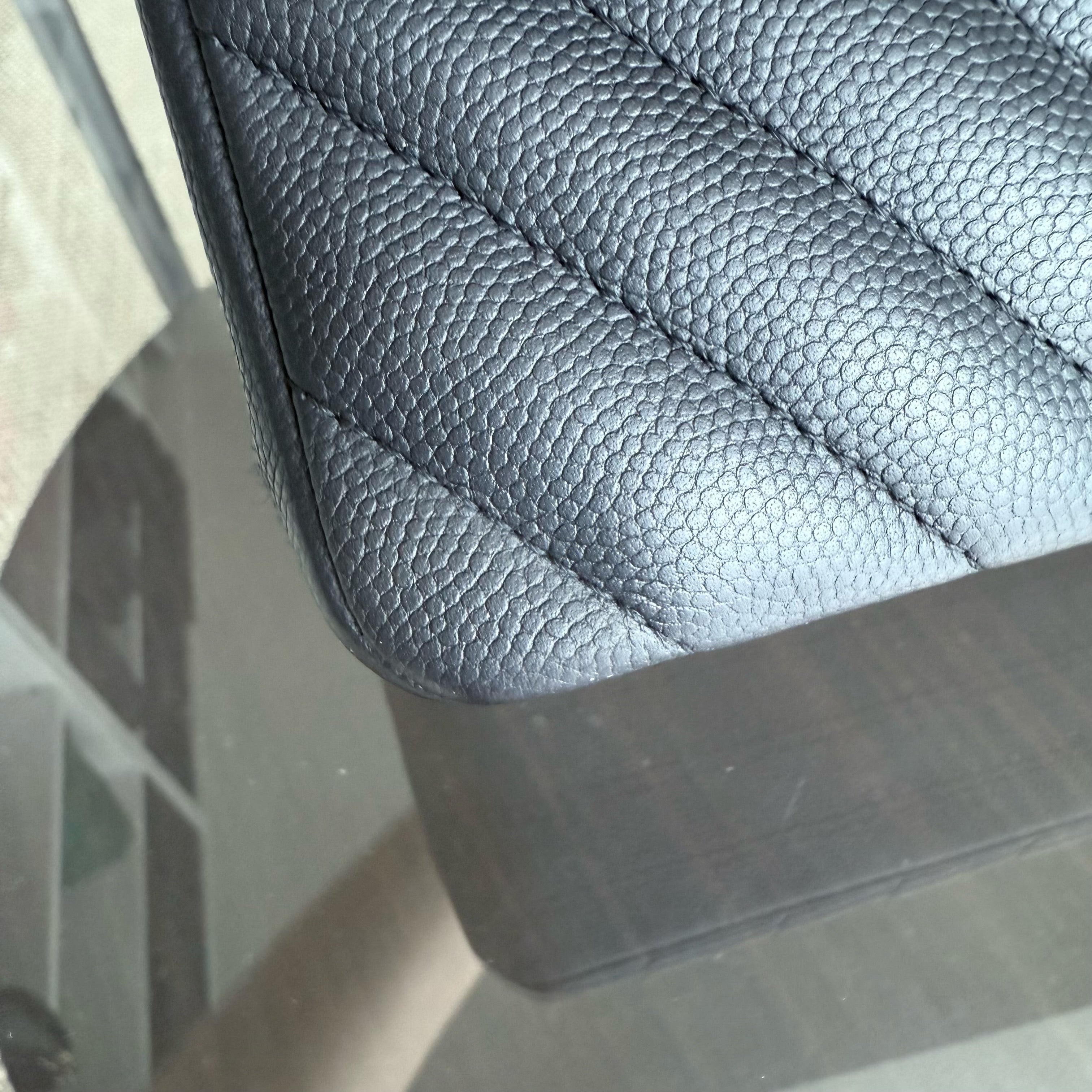 Chanel Classic Flap Small - Caviar 23CM Chevron Black Gold Hardware Series 27