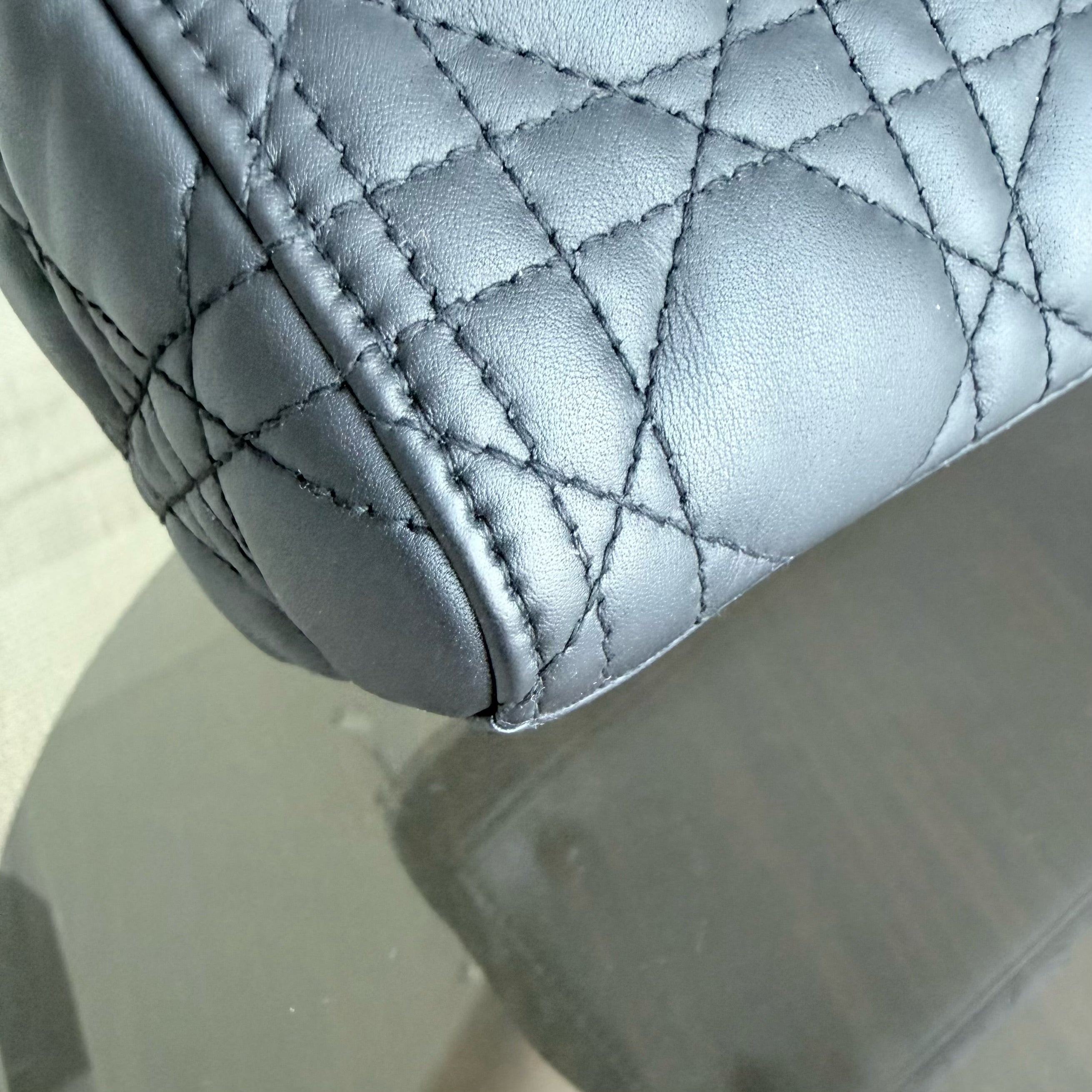 *Flap Open* Dior Lady Medium - Calfskin So Black Black Hardware NO STRAP