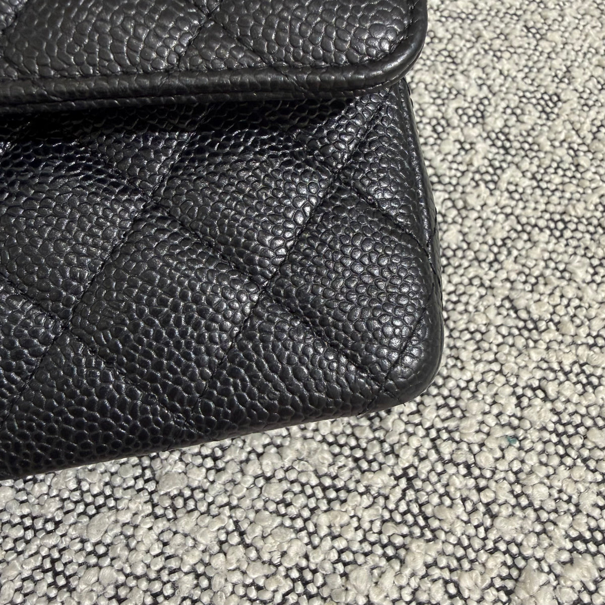 Chanel Classic Flap Medium - 25CM Quilted Caviar Black Gold Hardware