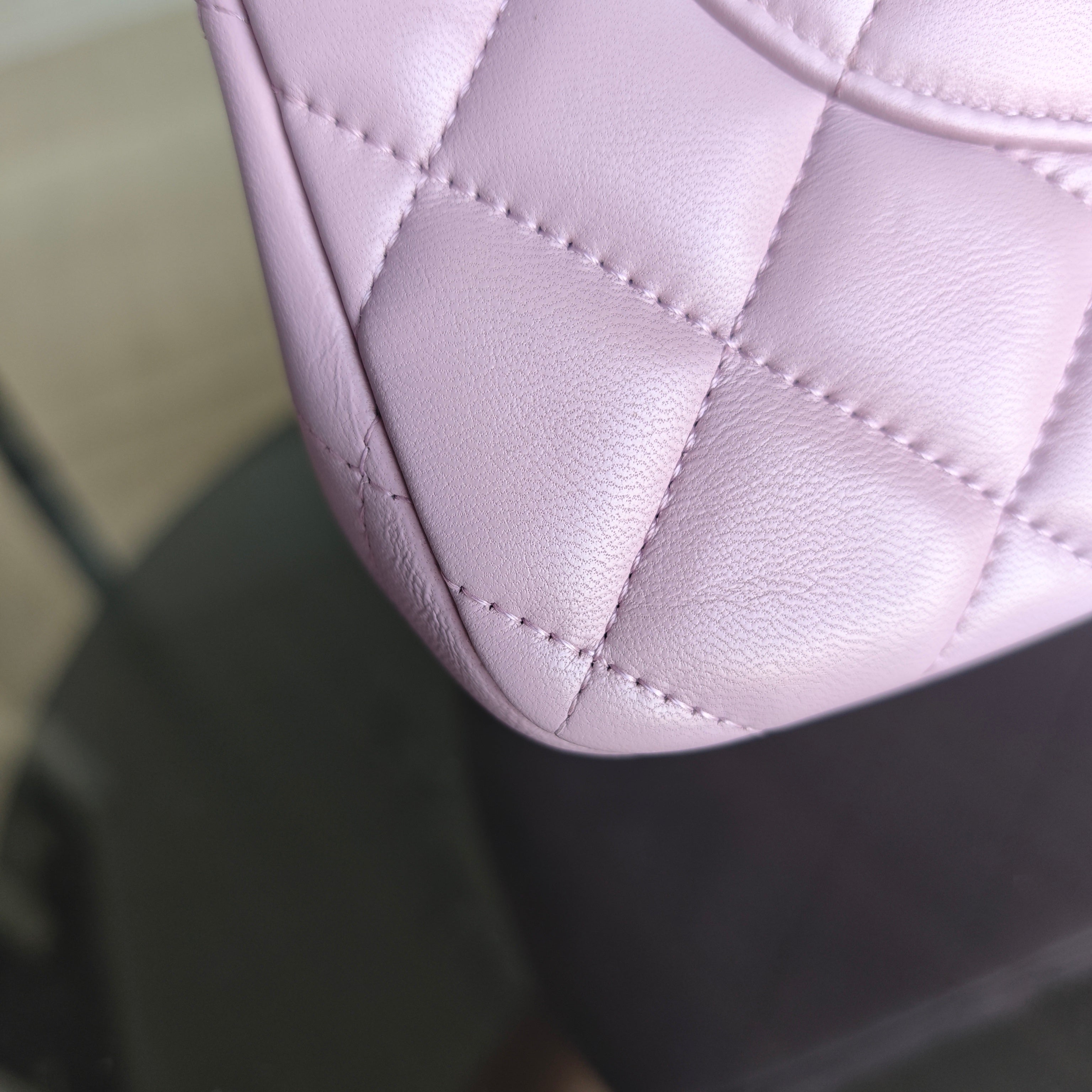 Chanel Classic Flap Jumbo - Double Flap 30CM Quilted Lambskin Light Violet Hardware Series 16