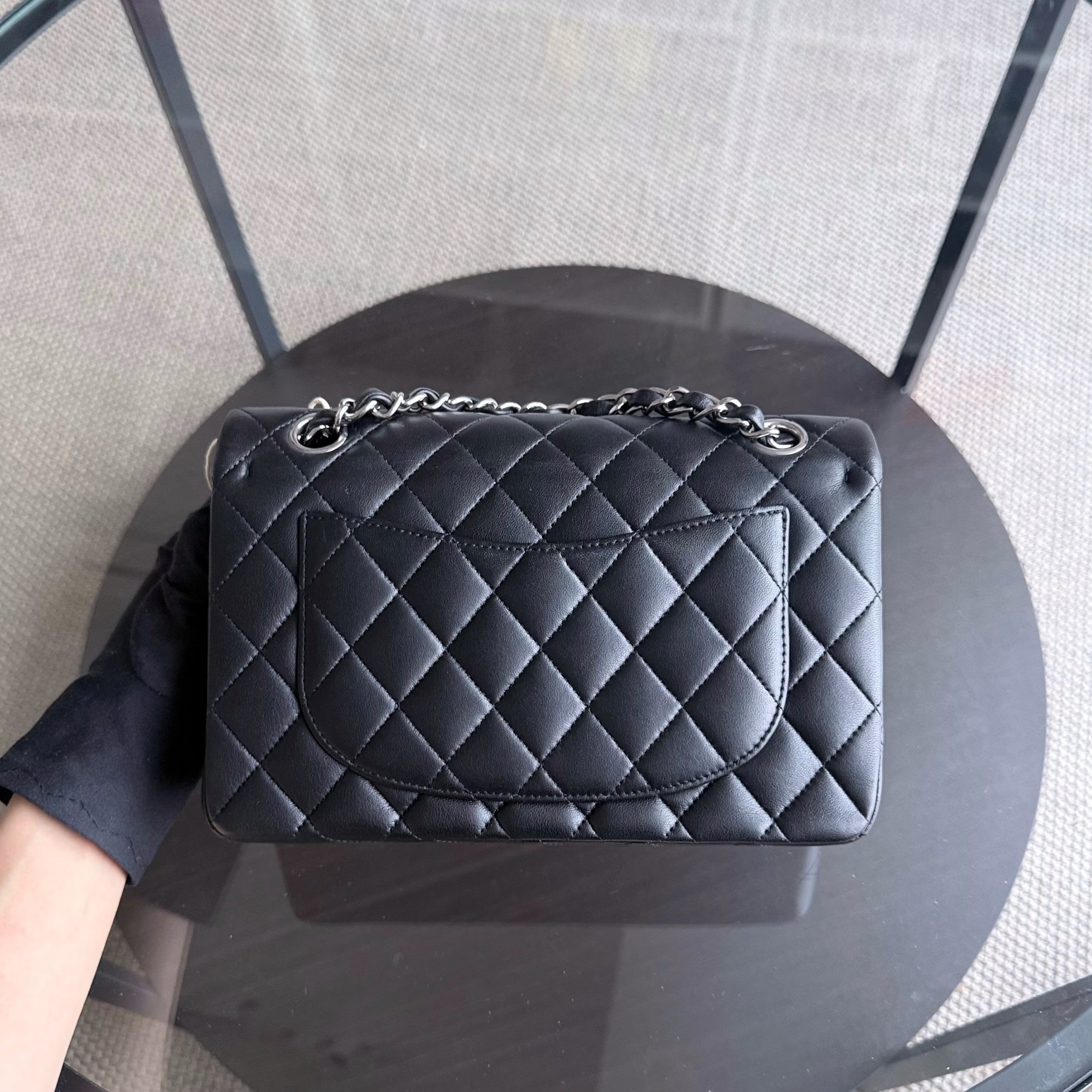 Chanel Classic Flap Small - Lambskin 23CM Quilted Black Silver Hardware Series 14