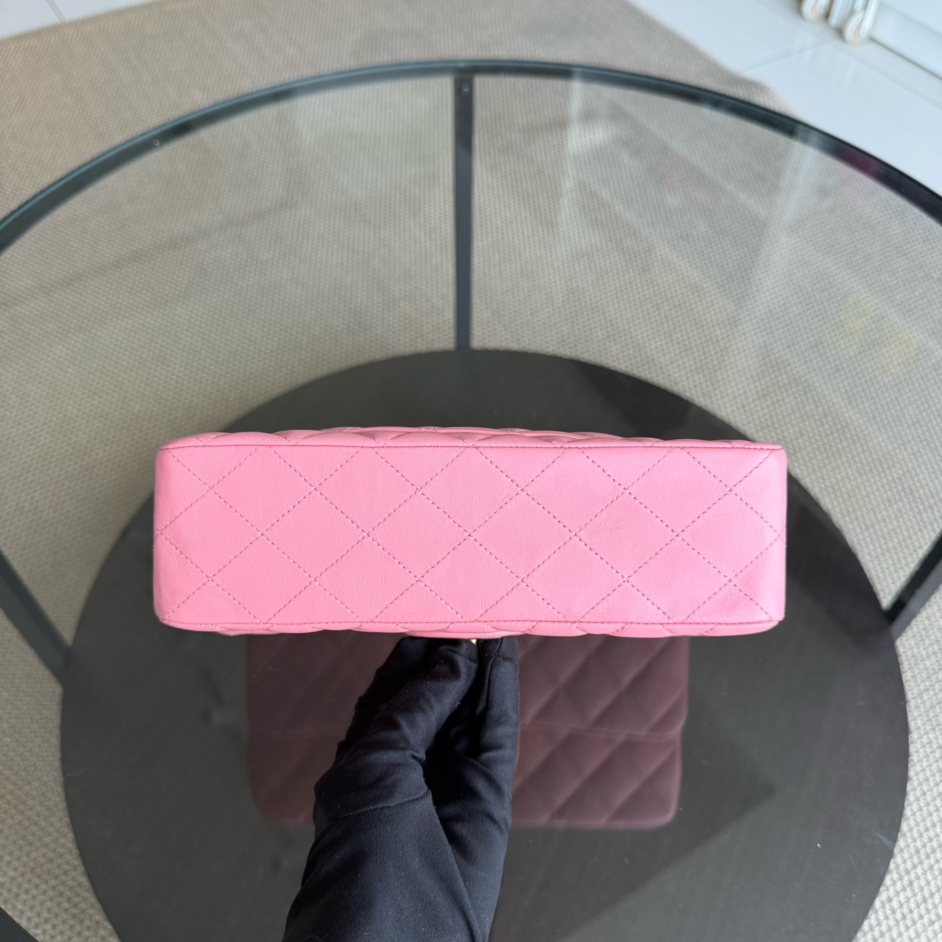 Chanel Classic Flap Small - Lambskin 23CM Quilted Pink Gold Hardware Series 27