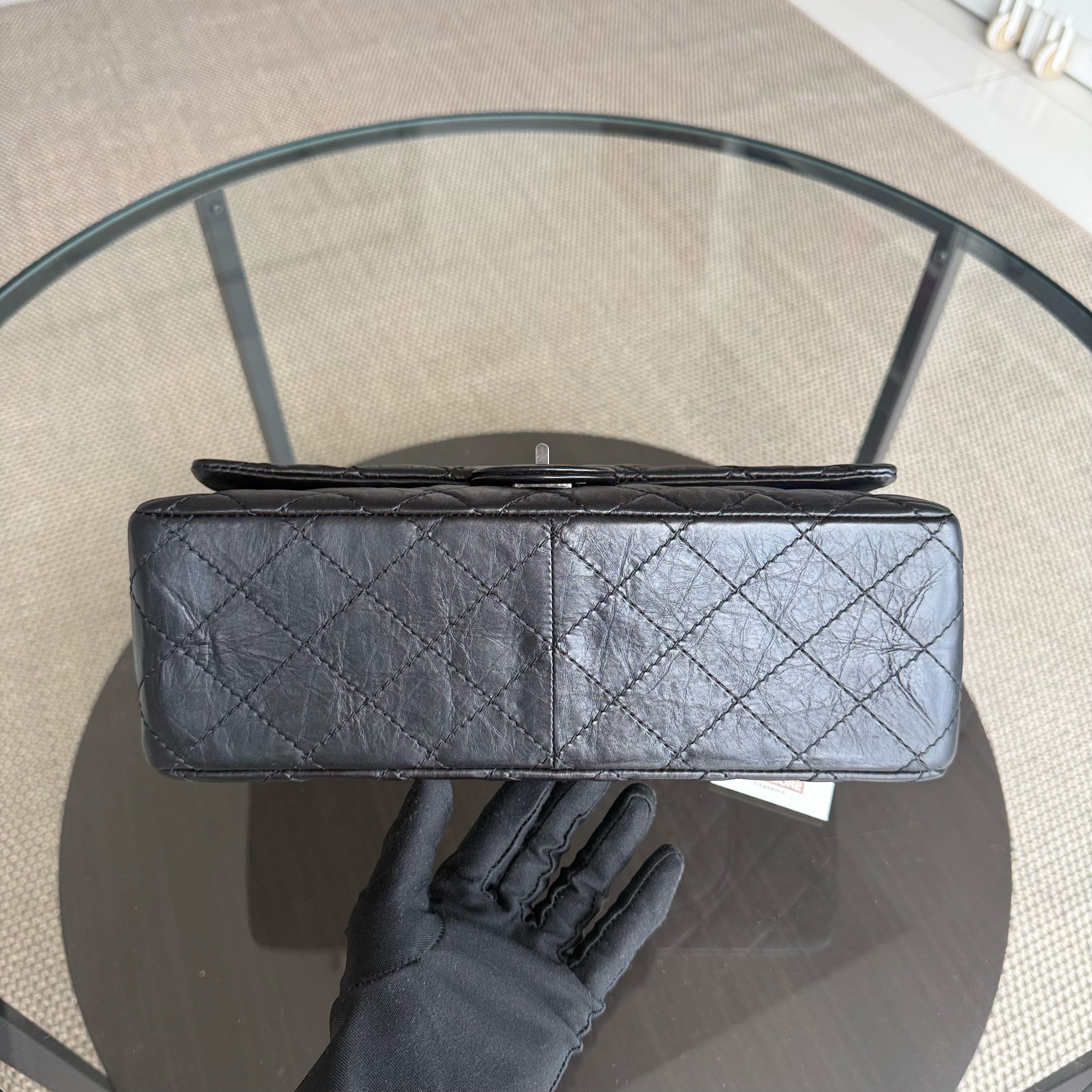 Chanel 2.55 Reissue 226 - Quilted Aged Calfskin Black Ruthenium Silver Hardware