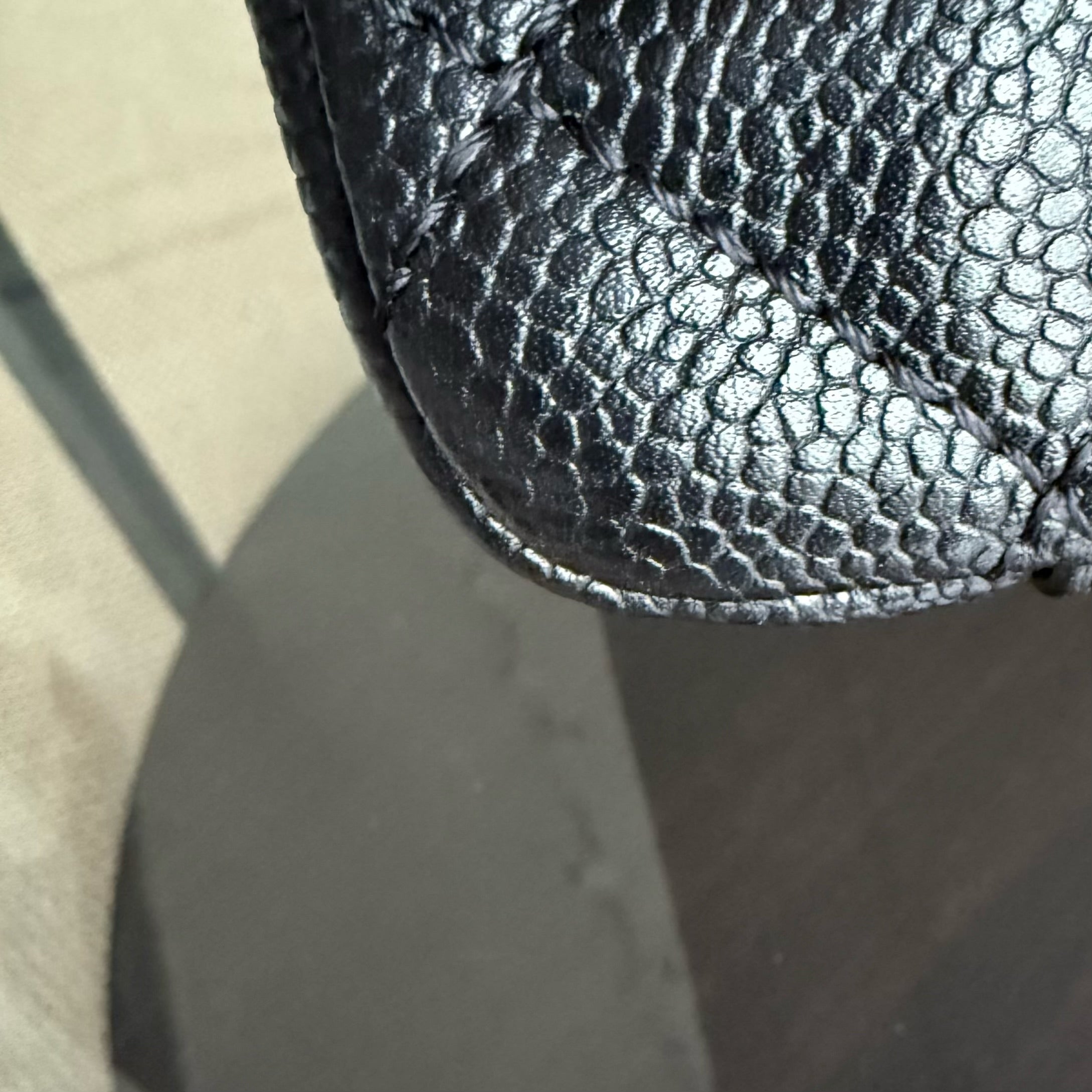 Chanel GST Grand Shopping Tote - Caviar Quilted Grained Calfskin Black Silver Hardware 13