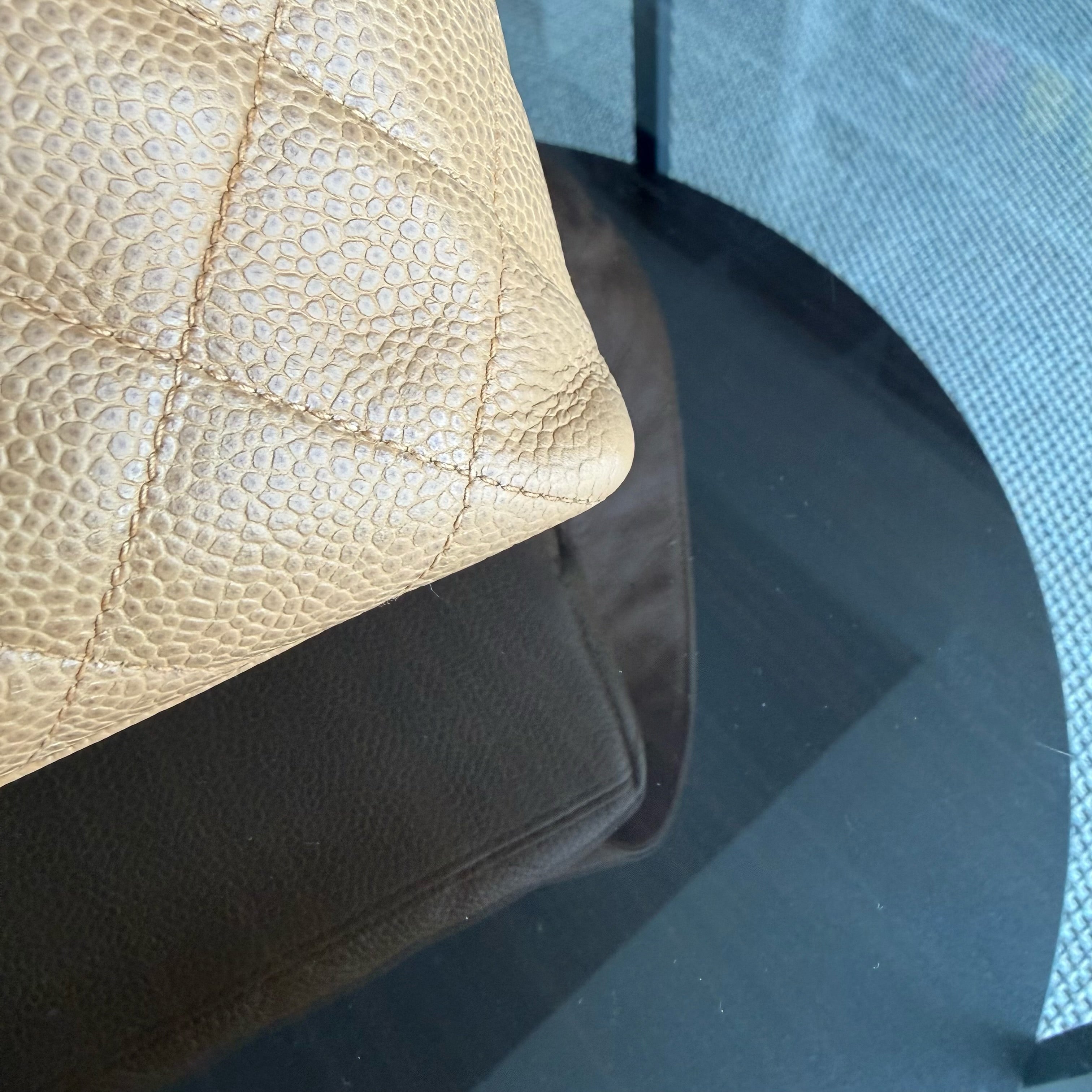 Chanel Tote - Caviar Quilted Beige Gold Hardware Series 2