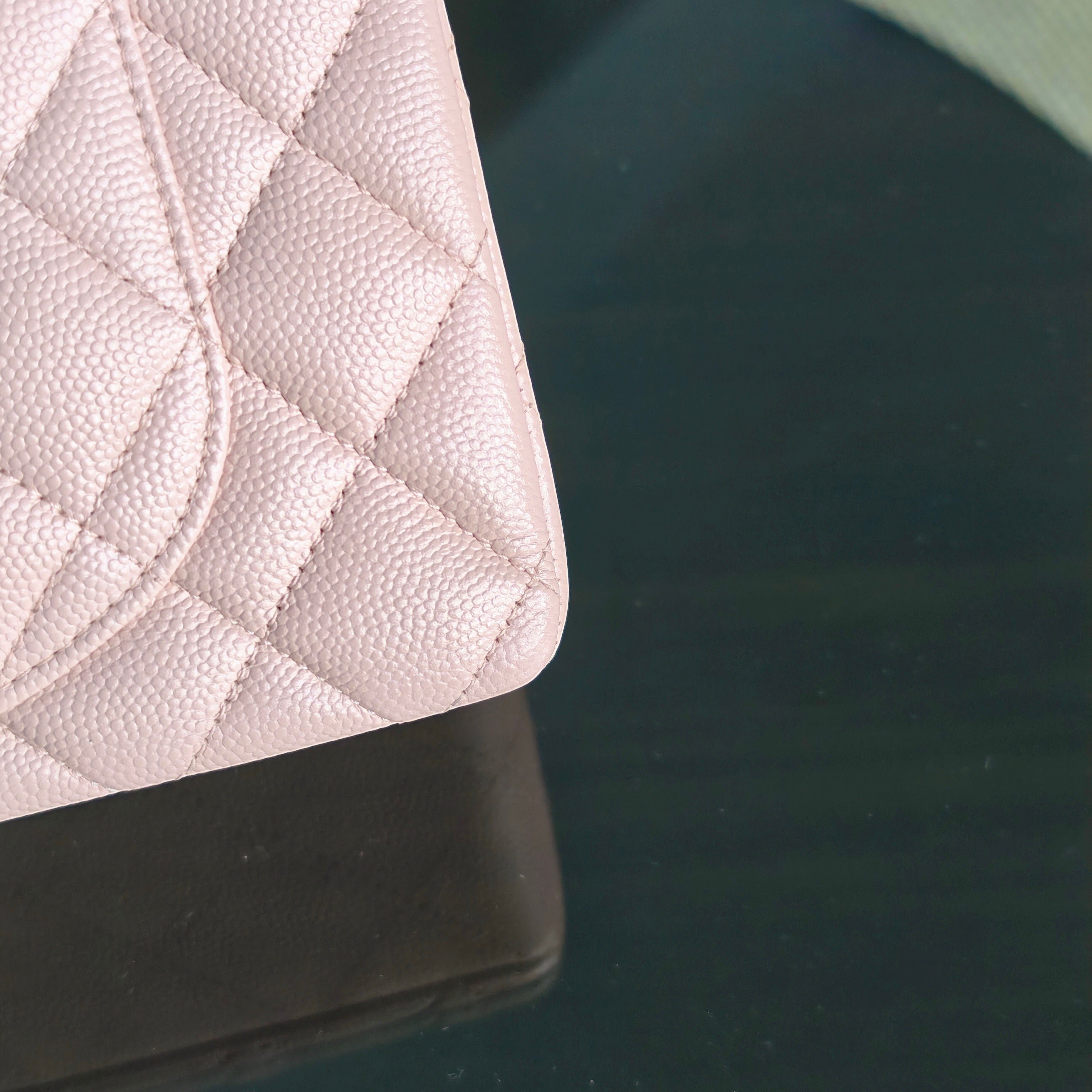 Chanel Classic Flap Small - Caviar 23CM Quilted Sakura Light Pink Light Gold Hardware Series 30