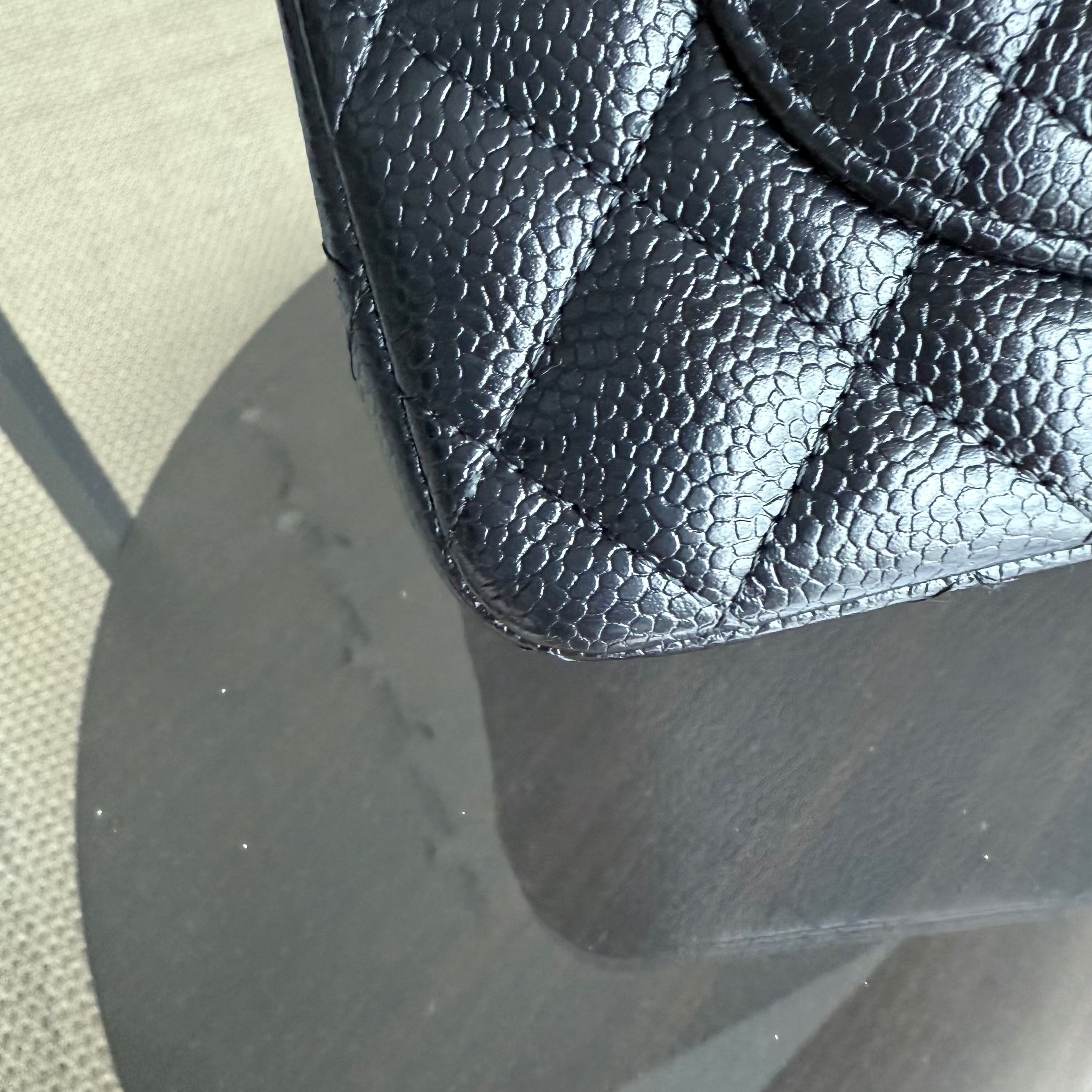 Chanel Classic Flap Small - Caviar 23CM Quilted Black Silver Hardware Series 31