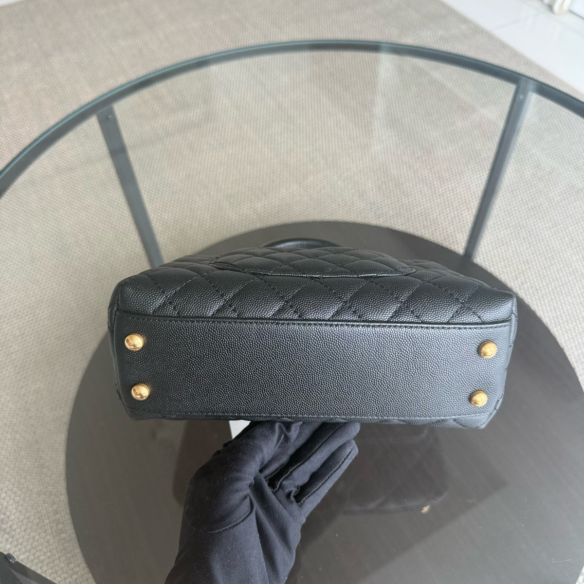 Chanel Coco Handle Small - Caviar Quilted Black Gold Hardware Series 29