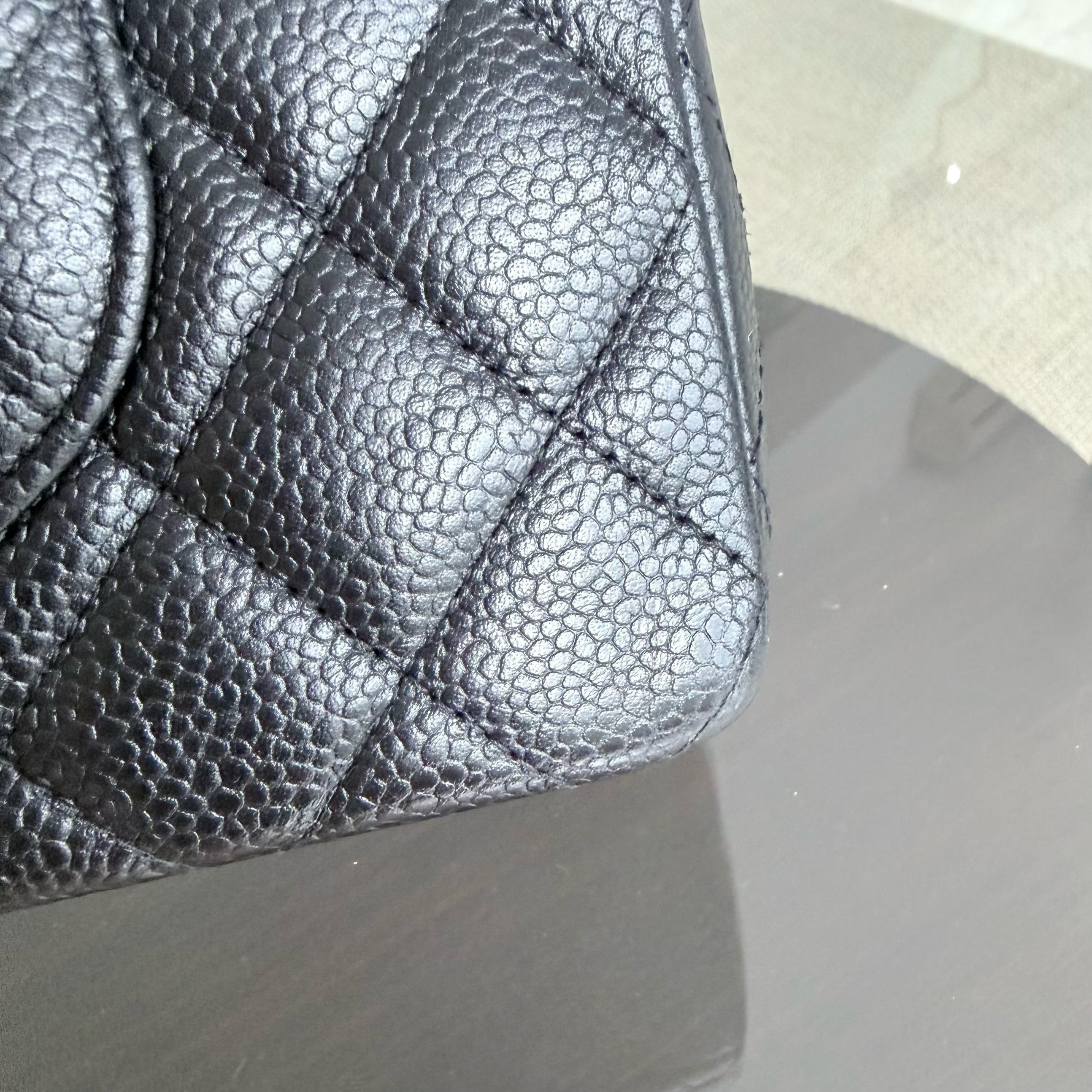Chanel Classic Flap Medium - 25CM Caviar Quilted Black Gold Hardware Series 13