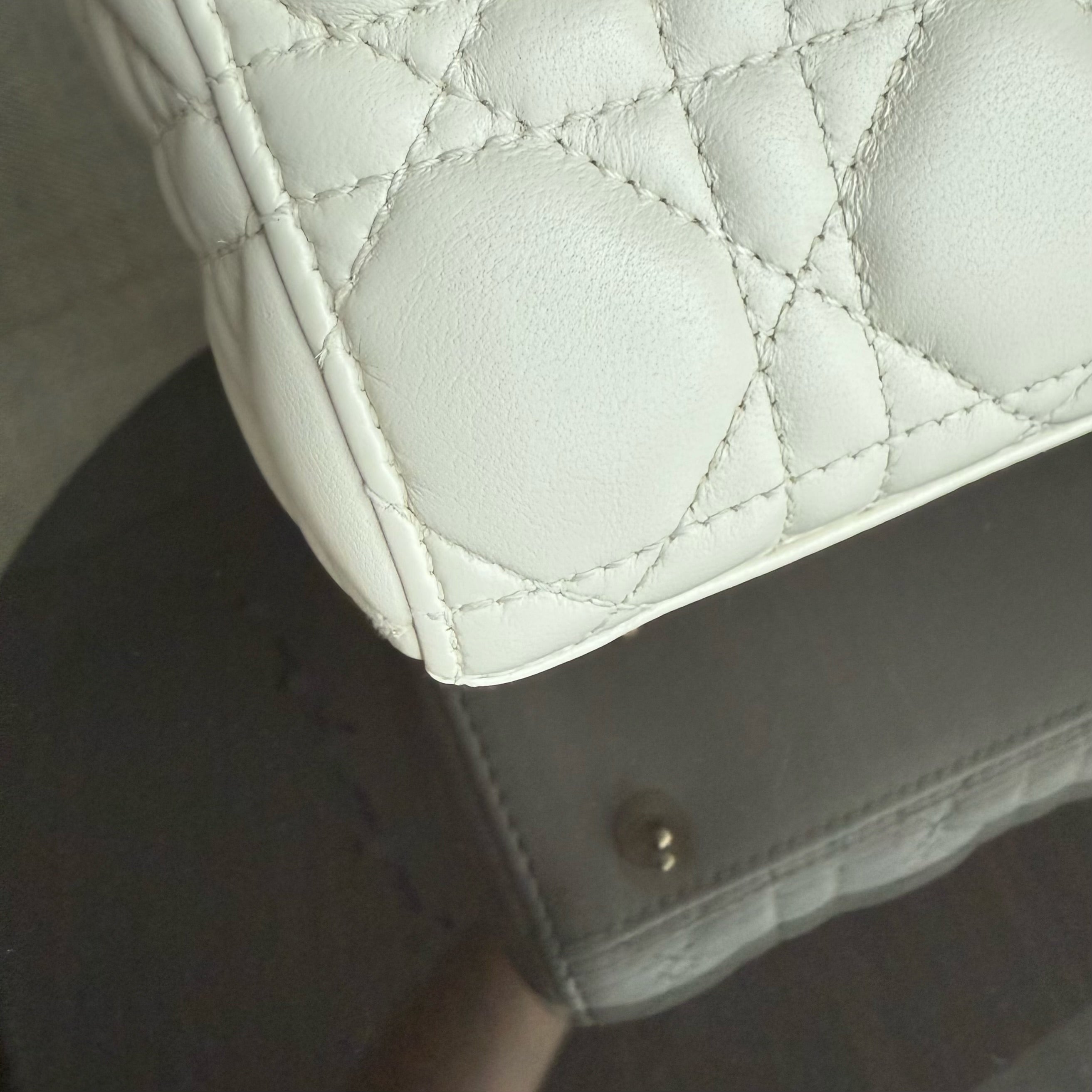 Dior MyABC Lady Small - Cannage Lambskin White Gold Hardware