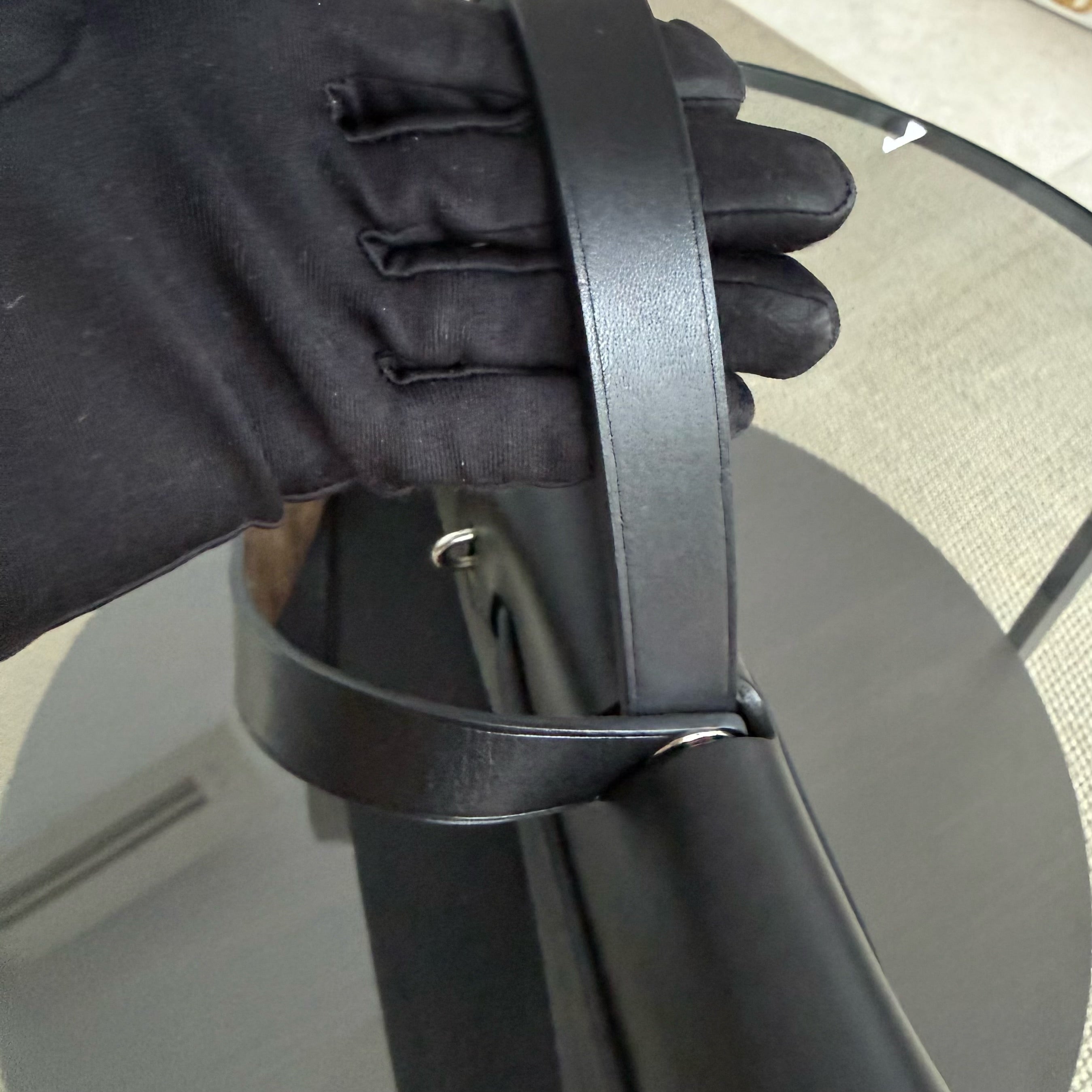 Hermes Herbag Zip 31 Plain Cloth Black PHW Stamp D