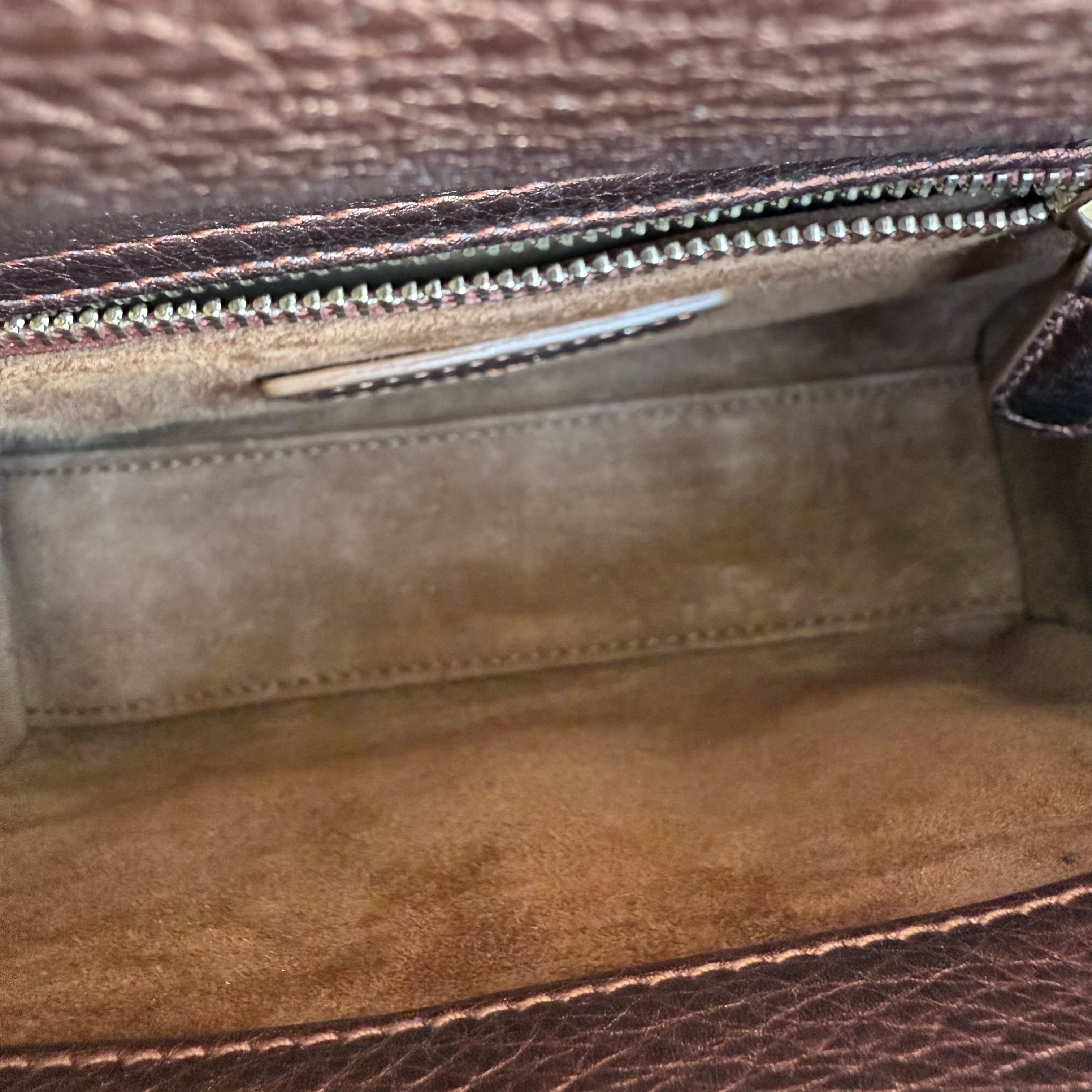 Dior Lady Mini - Cannage Calfskin Brown Gold Hardware Adjustable Strap