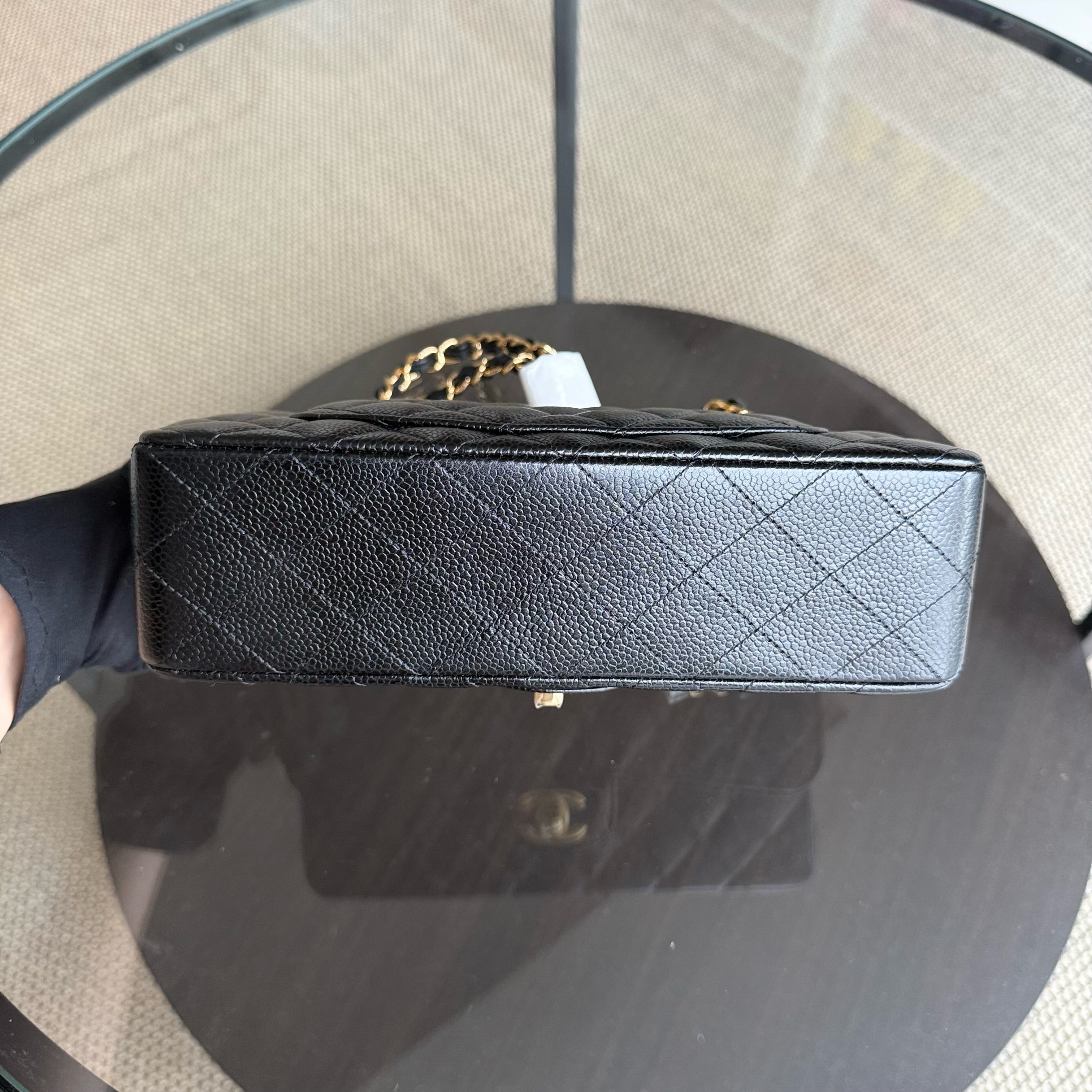Chanel Classic Flap Small - Caviar 23CM Quilted Black Gold Hardware Series 30