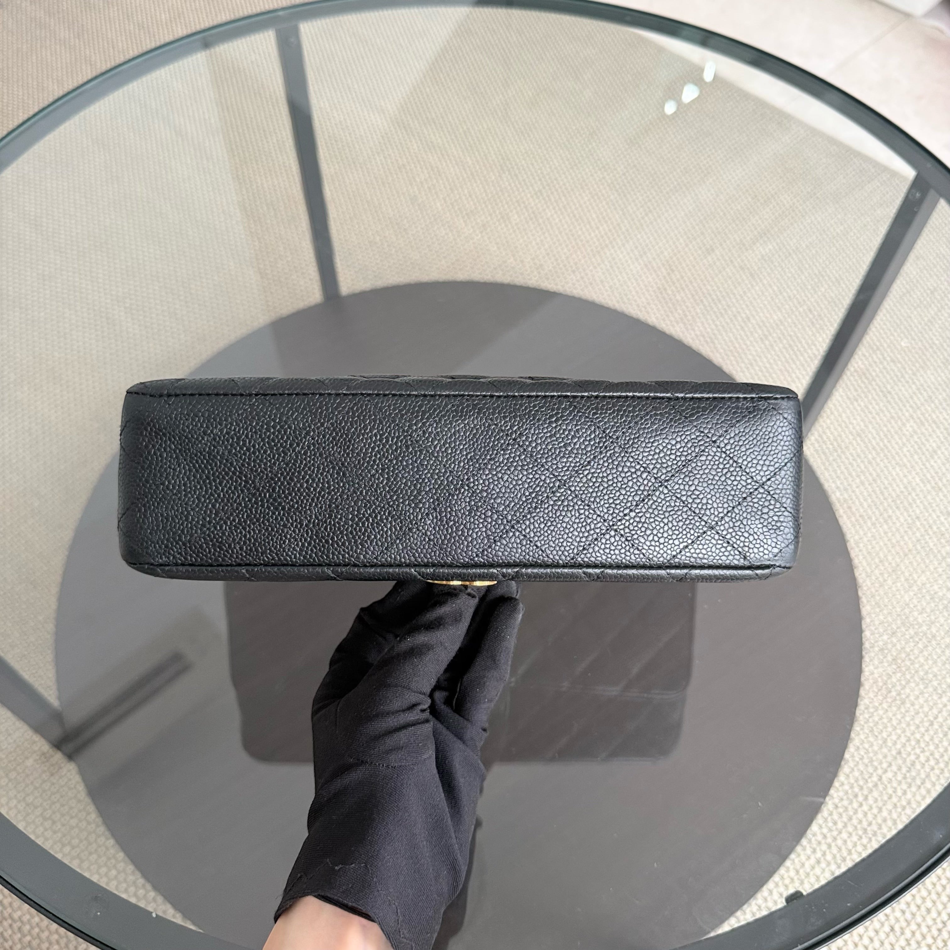 Chanel Classic Flap Medium - 25CM Caviar Quilted Black Gold Hardware Series 13