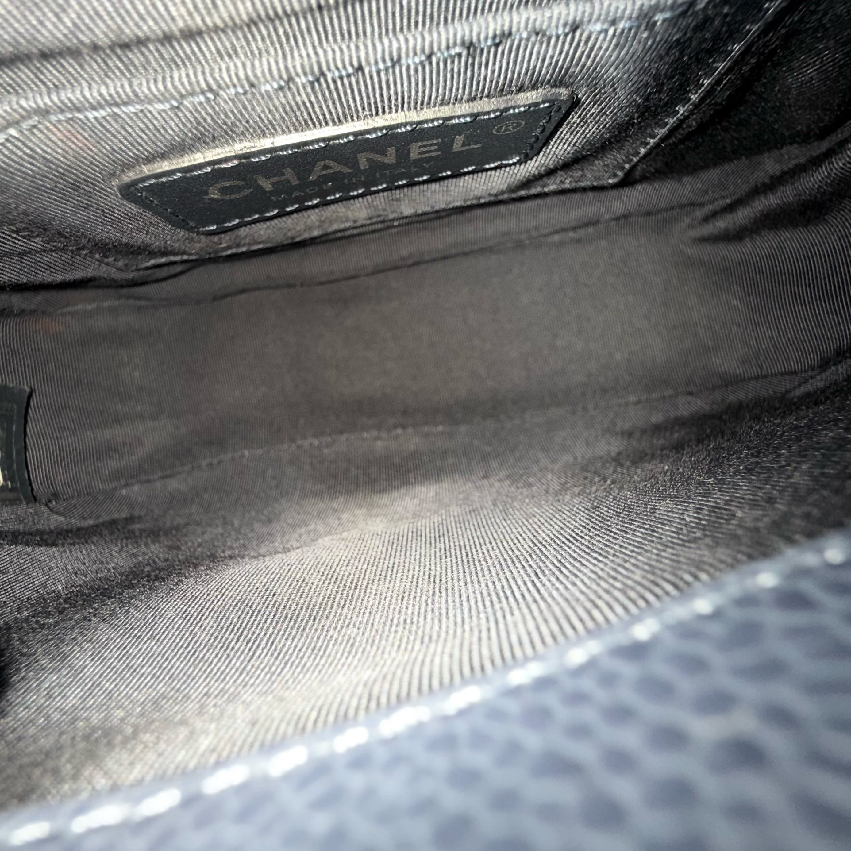 Chanel CC Flap Mini Square - Caviar Quilted All Blue Hardware Series 29