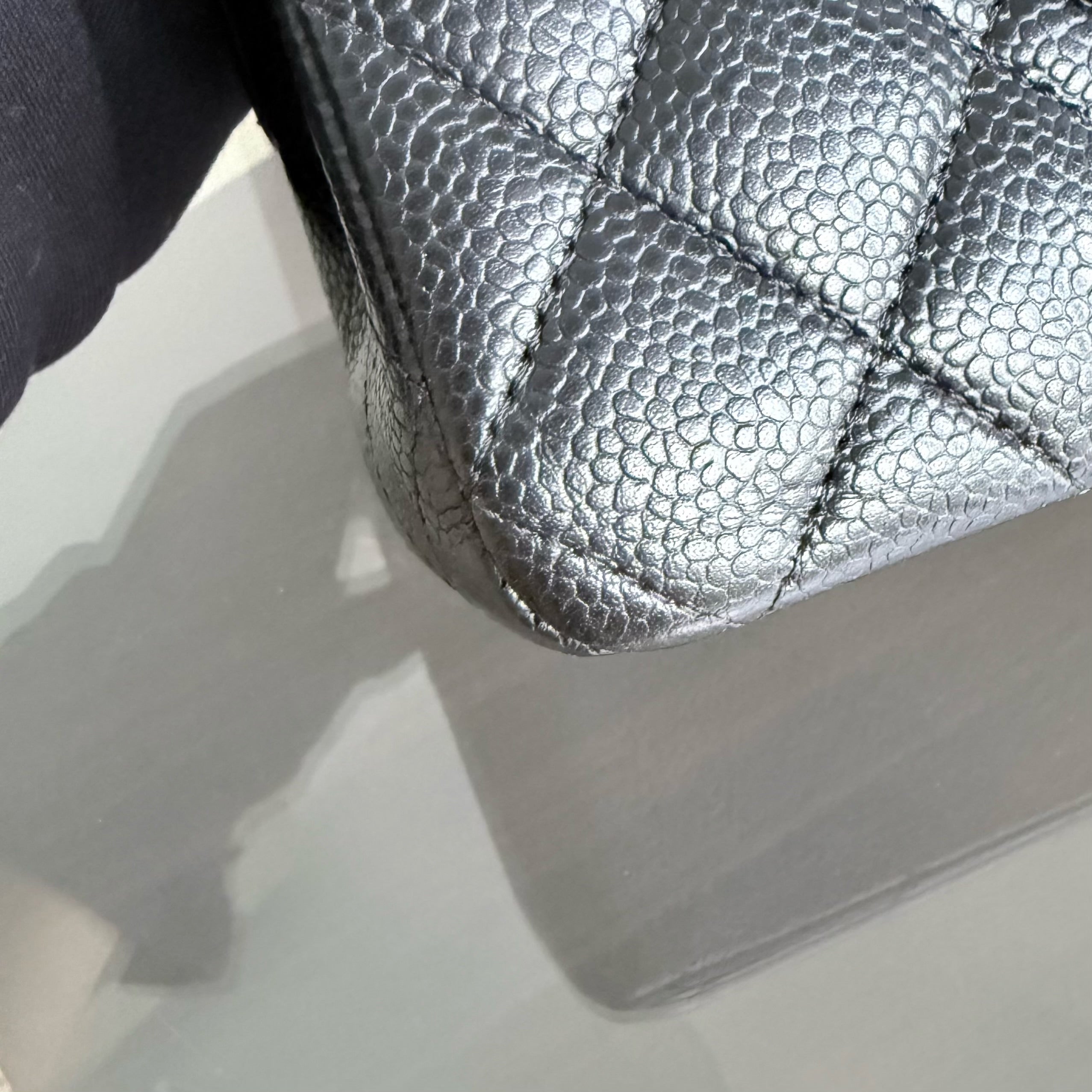 Chanel Classic Flap Medium - Caviar 25CM Quilted Double Flap Black Gold Hardware Series 27