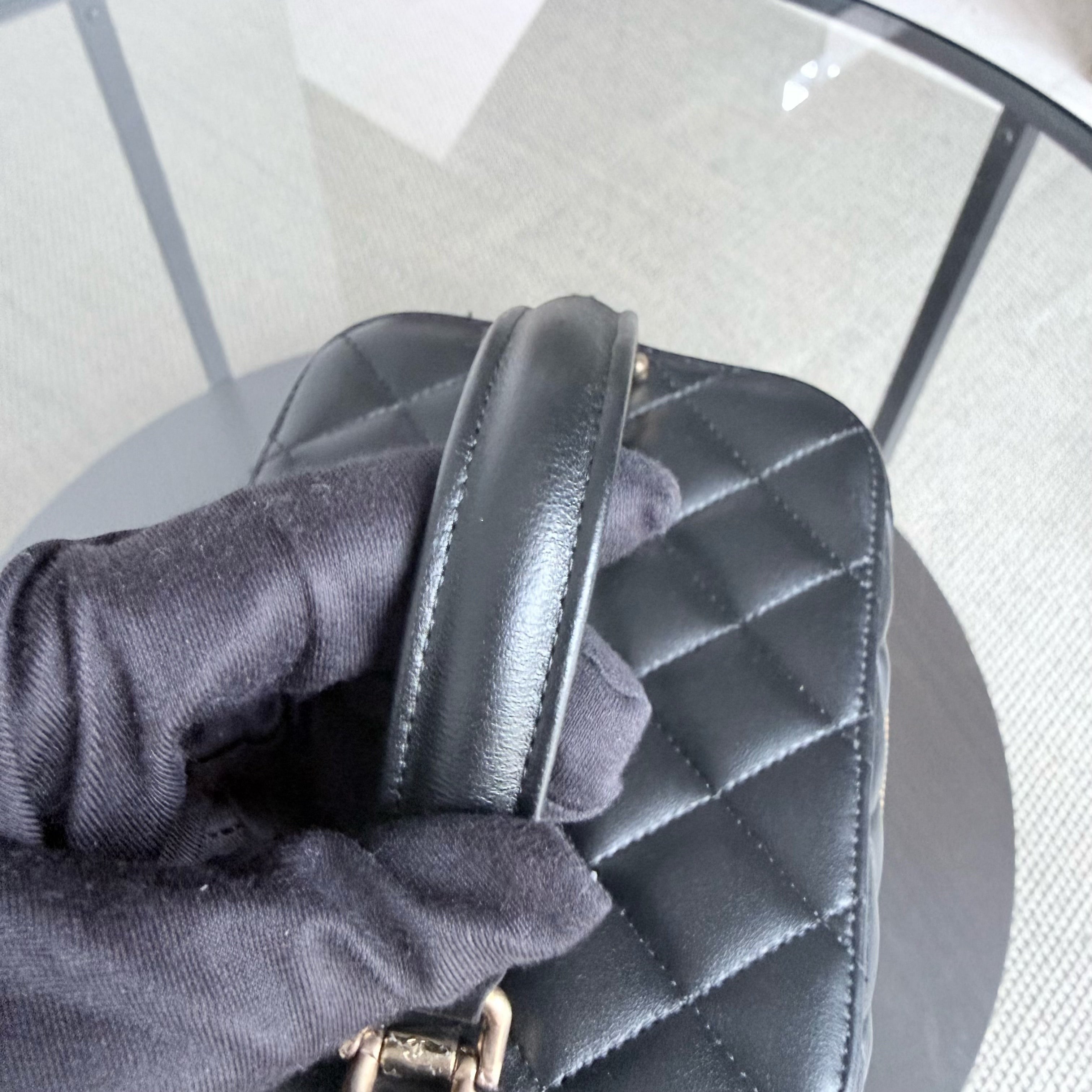 Chanel Trendy CC Vanity Black Lambskin Gold Hardware Microchip