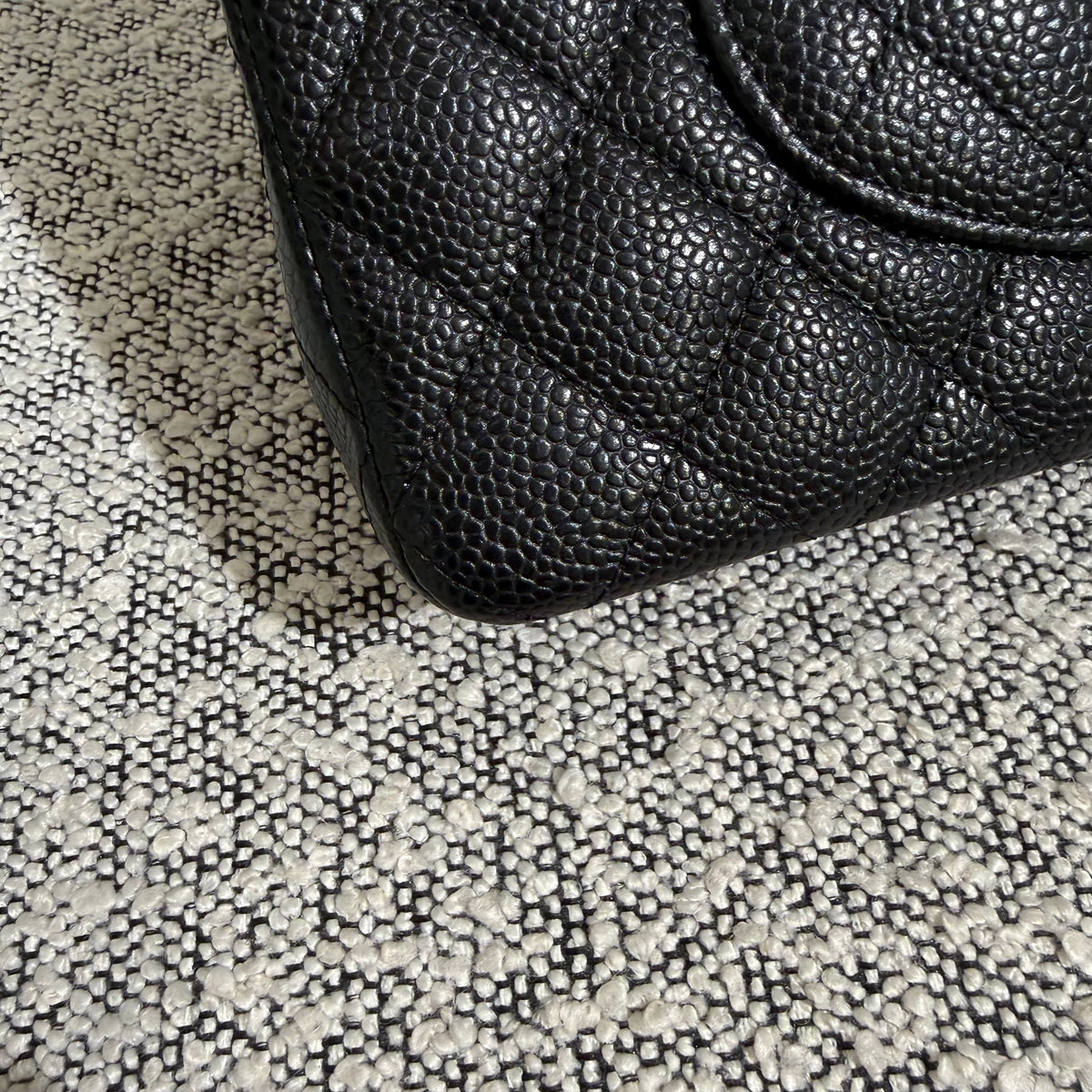 Chanel Classic Flap Medium - 25CM Quilted Caviar Black Gold Hardware