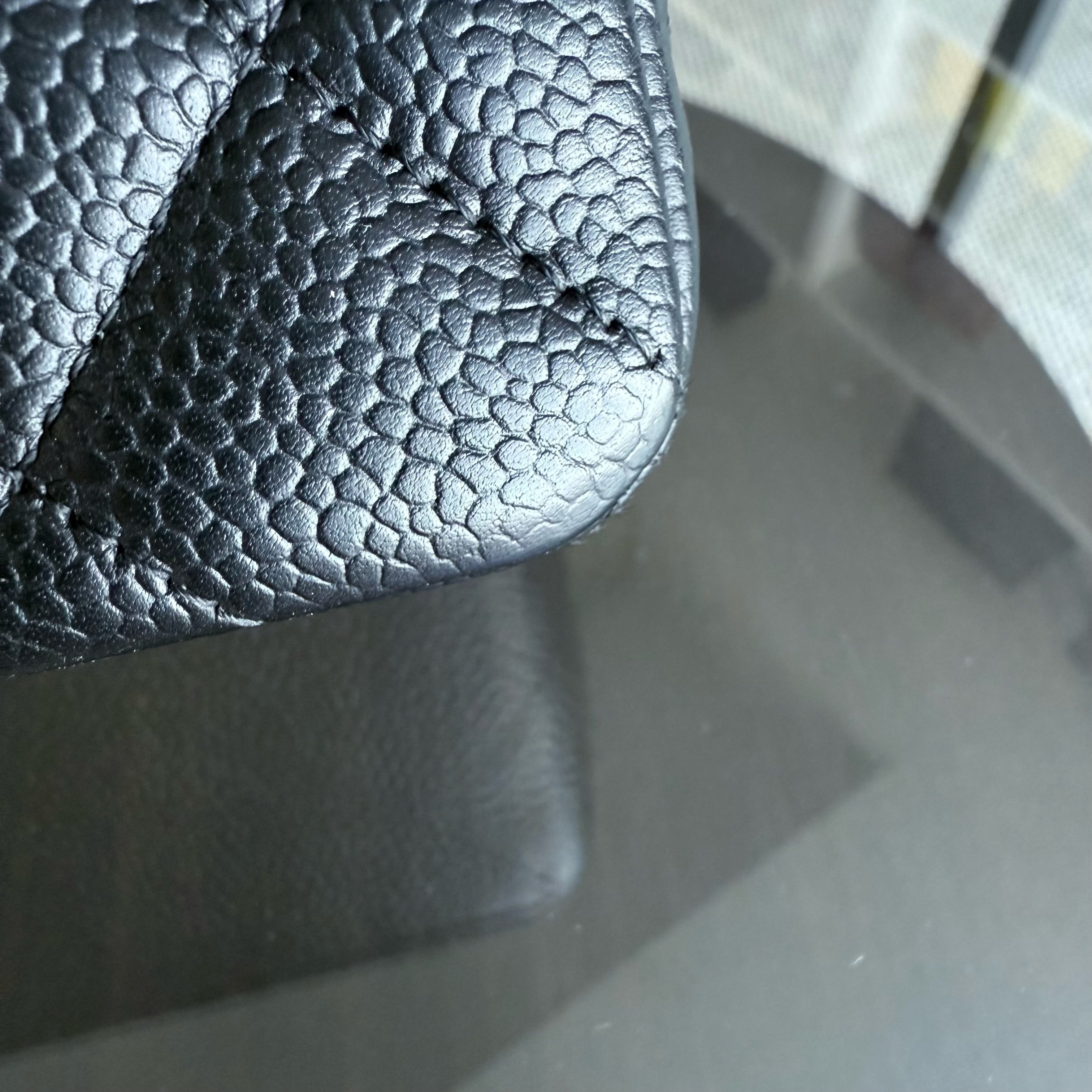 Chanel Classic Flap Small - 23CM Quilted Caviar Black Silver Hardware Series 19