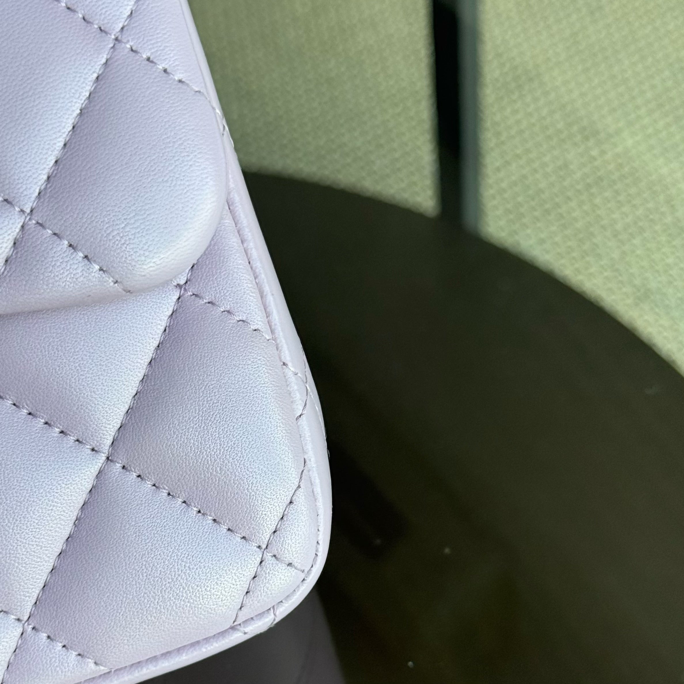 Chanel Classic Flap Jumbo - Double Flap 30CM Quilted Lambskin Light Violet Hardware Series 16