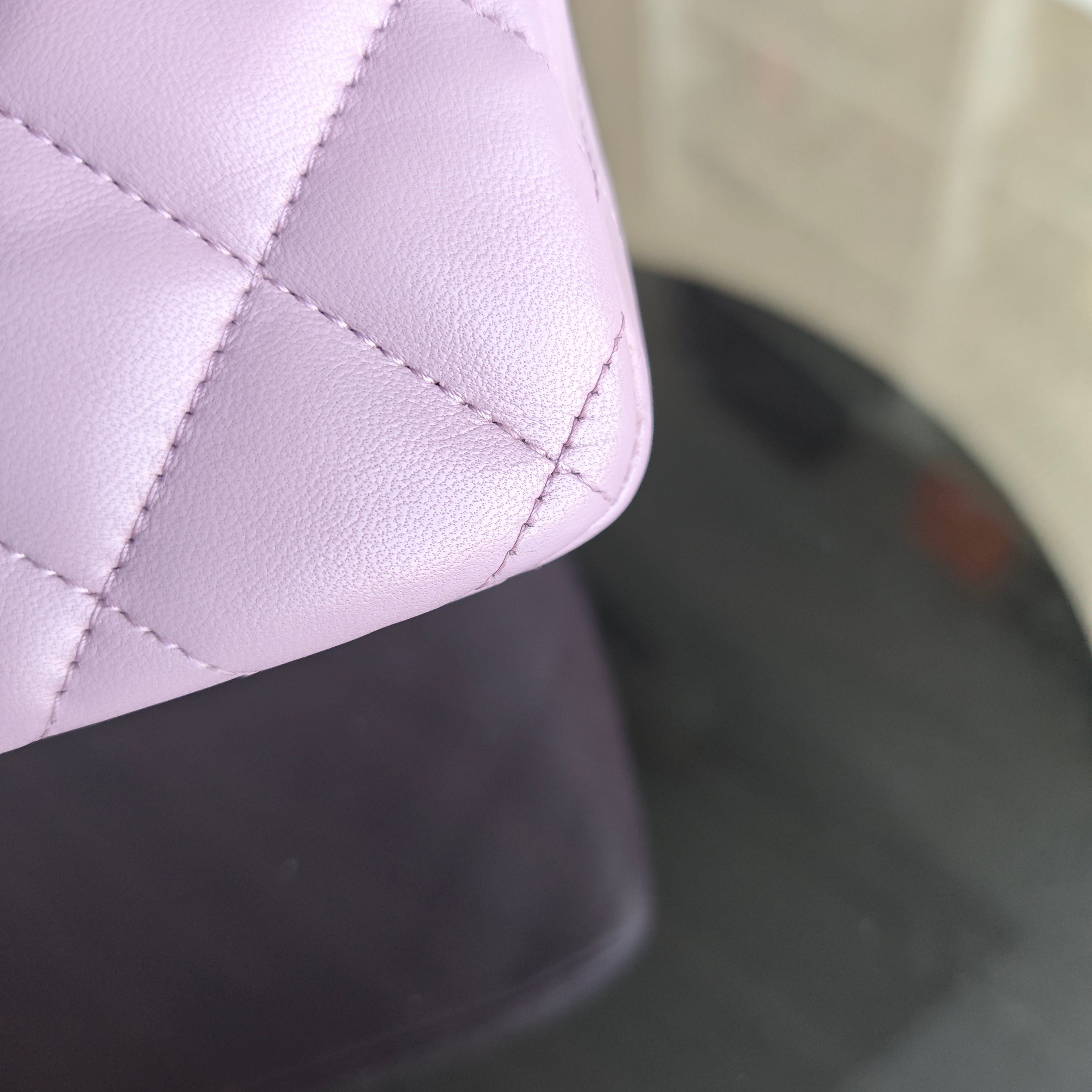 Chanel Classic Flap Jumbo - Double Flap 30CM Quilted Lambskin Light Violet Hardware Series 16