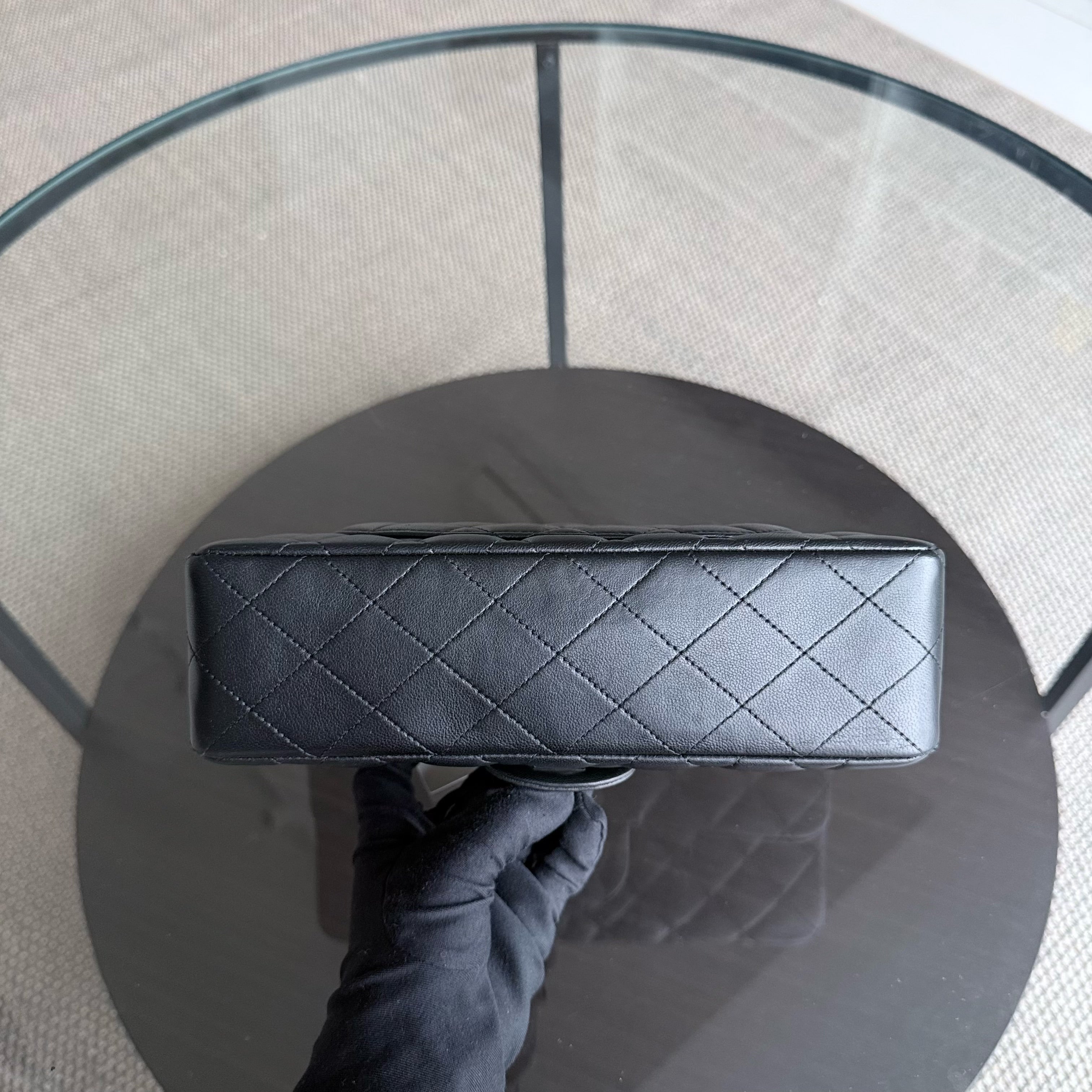 Chanel Classic Flap Small - Lambskin 23CM Quilted Black Silver Hardware Series 14