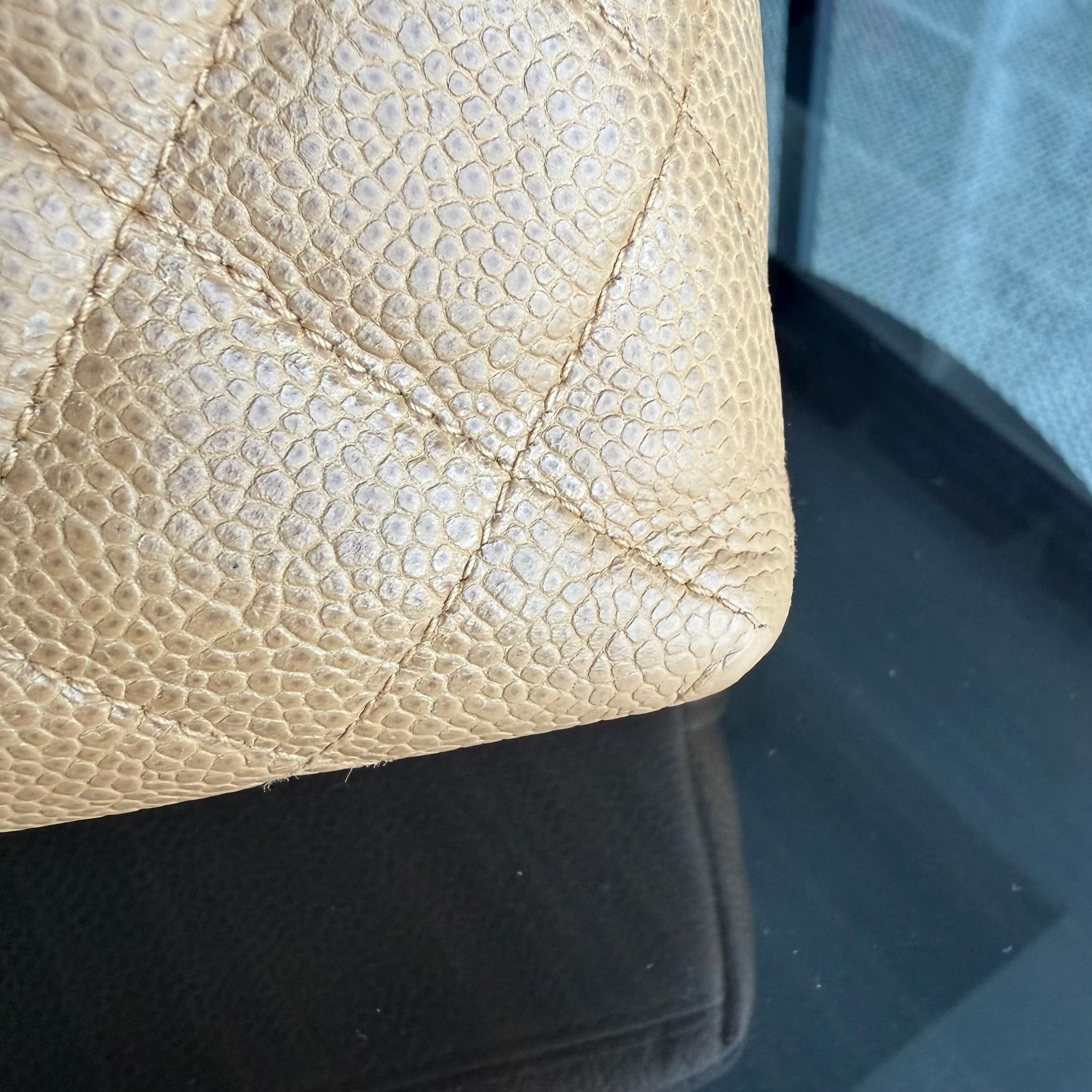 Chanel Tote - Caviar Quilted Beige Gold Hardware Series 2