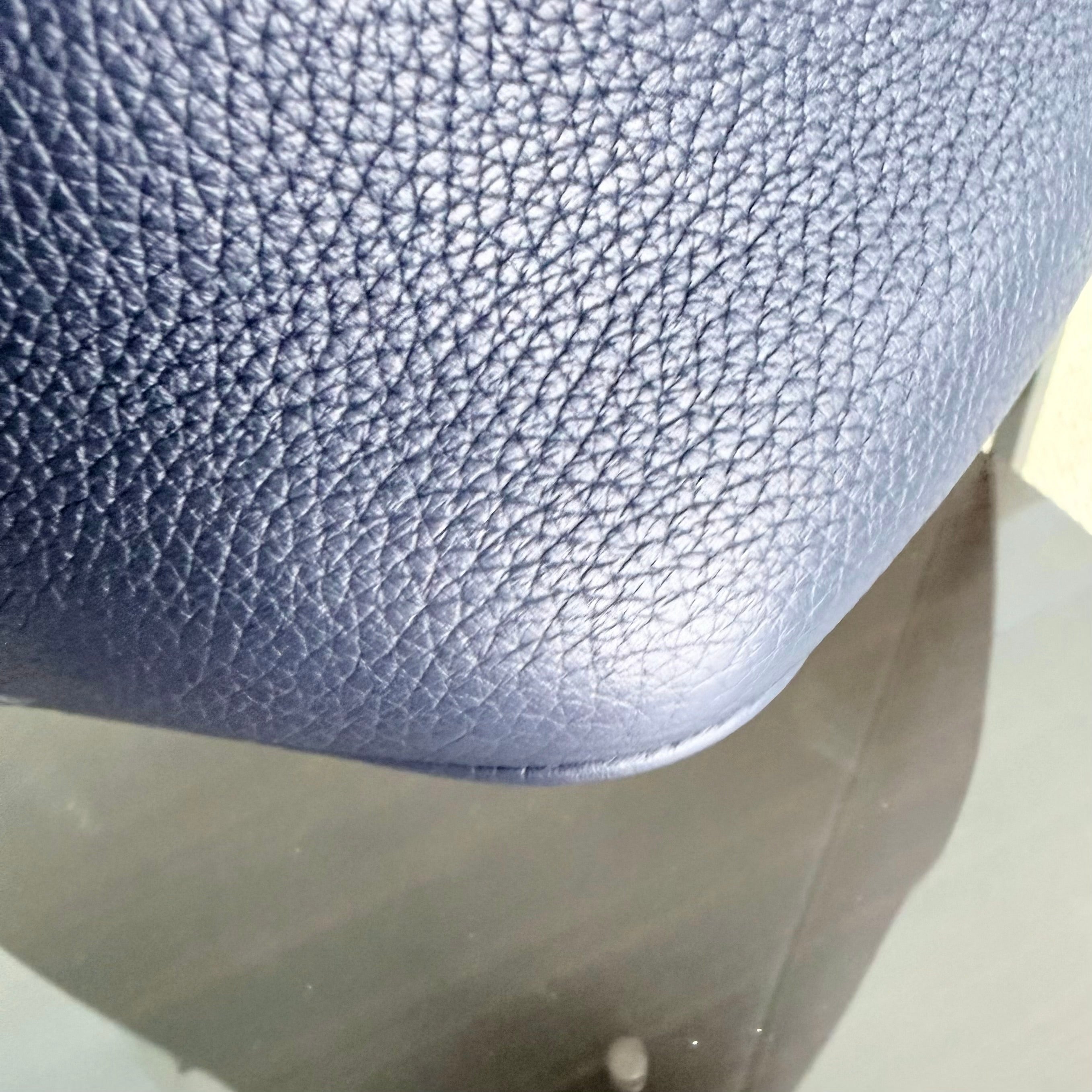 Hermes Picotin 22 - Midnight Blue Clemence Togo Leather Silver Hardware Stamp A