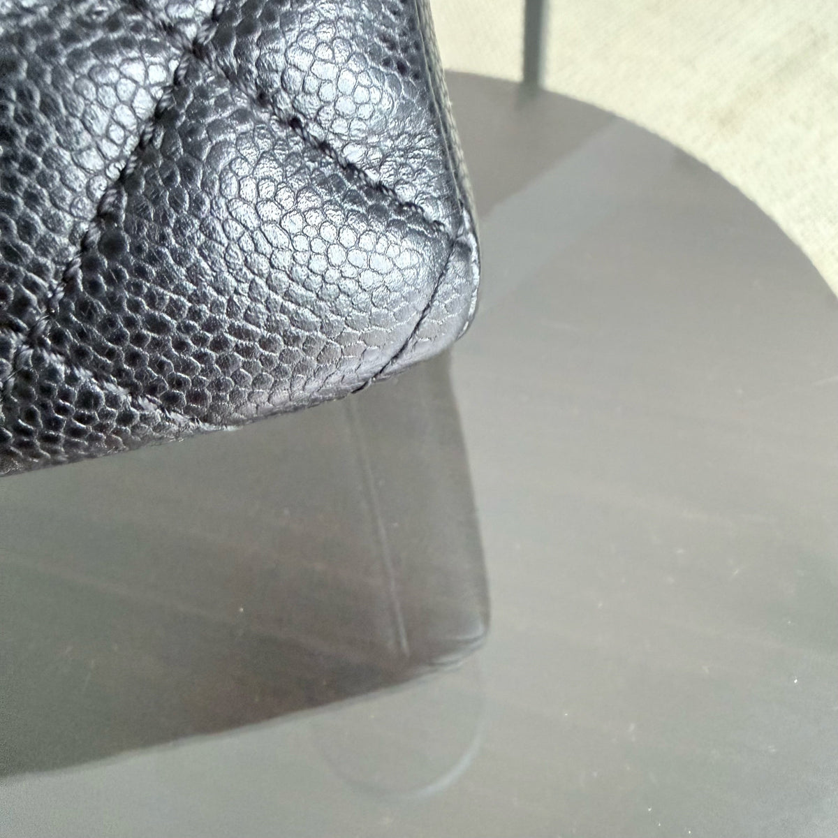 Chanel PST Petite Shopping Tote - Caviar Quilted Grained Calfskin Black Gold Hardware Series 13