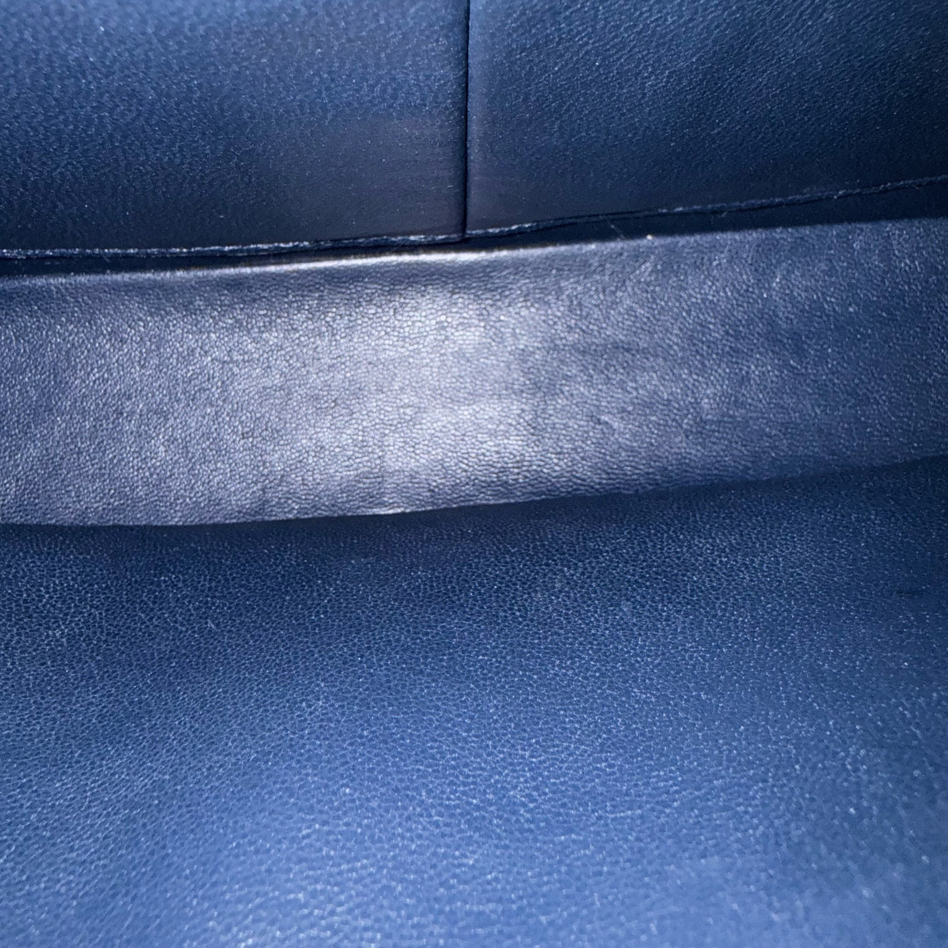 Chanel Classic Flap Medium - 25CM Quilted Lambskin Dark Blue Silver Hardware Series 13