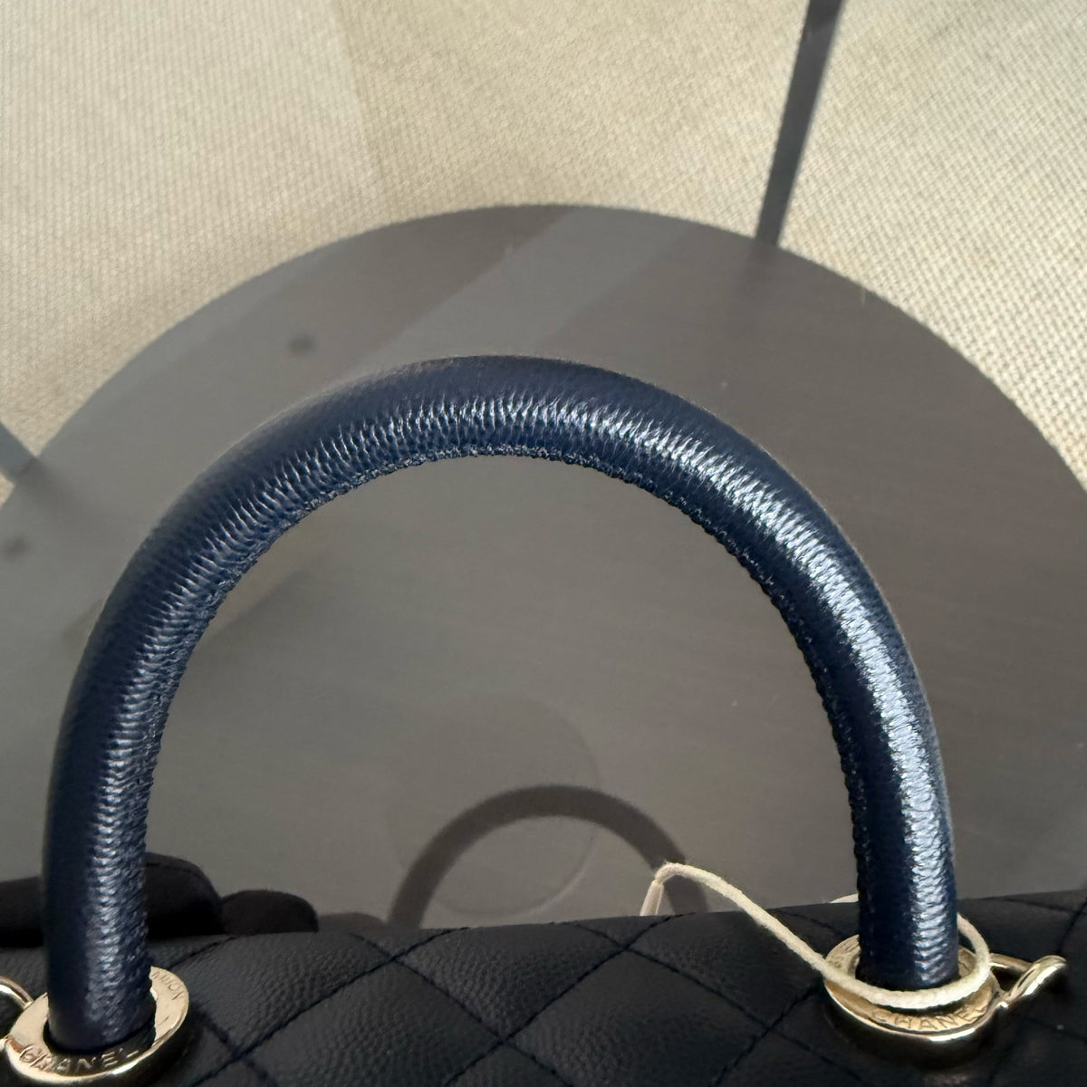 Chanel Coco Handle Small - Caviar Quilted Midnight Blue Gold Hardware Series 30