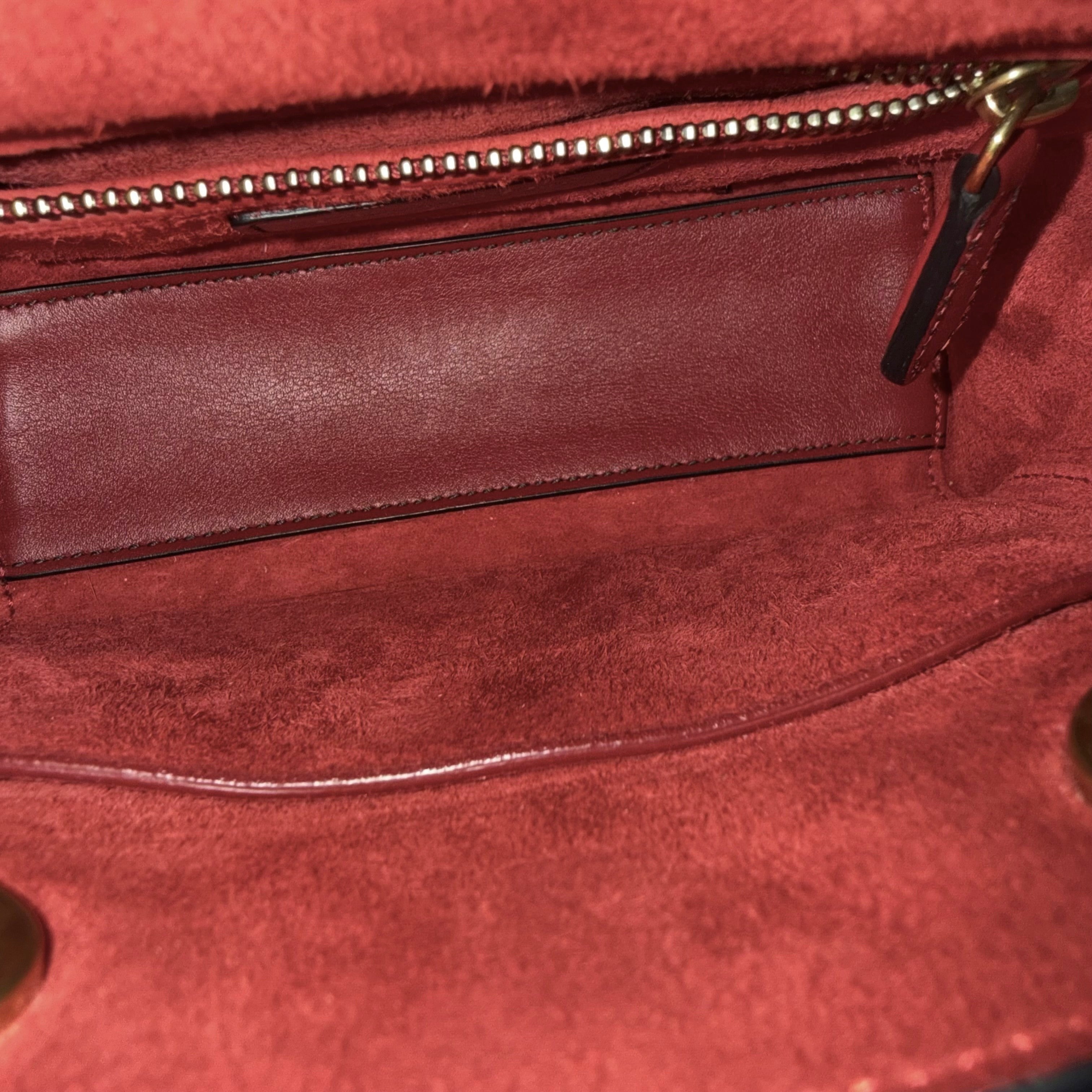 Dior Lady Mini - Valentine Studded Red Golden Hardware