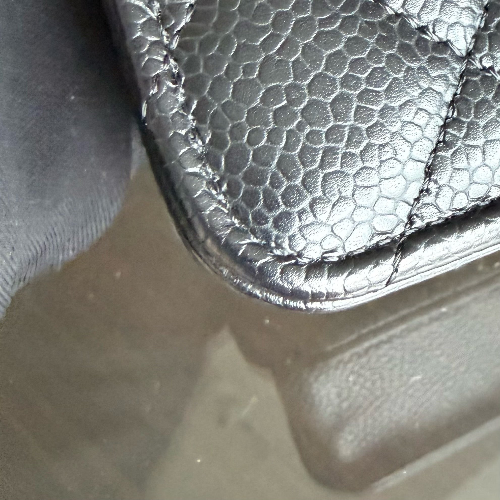 Chanel WOC - Bag Wallet On Chain Quilted Caviar Black Silver Hardware Microchip