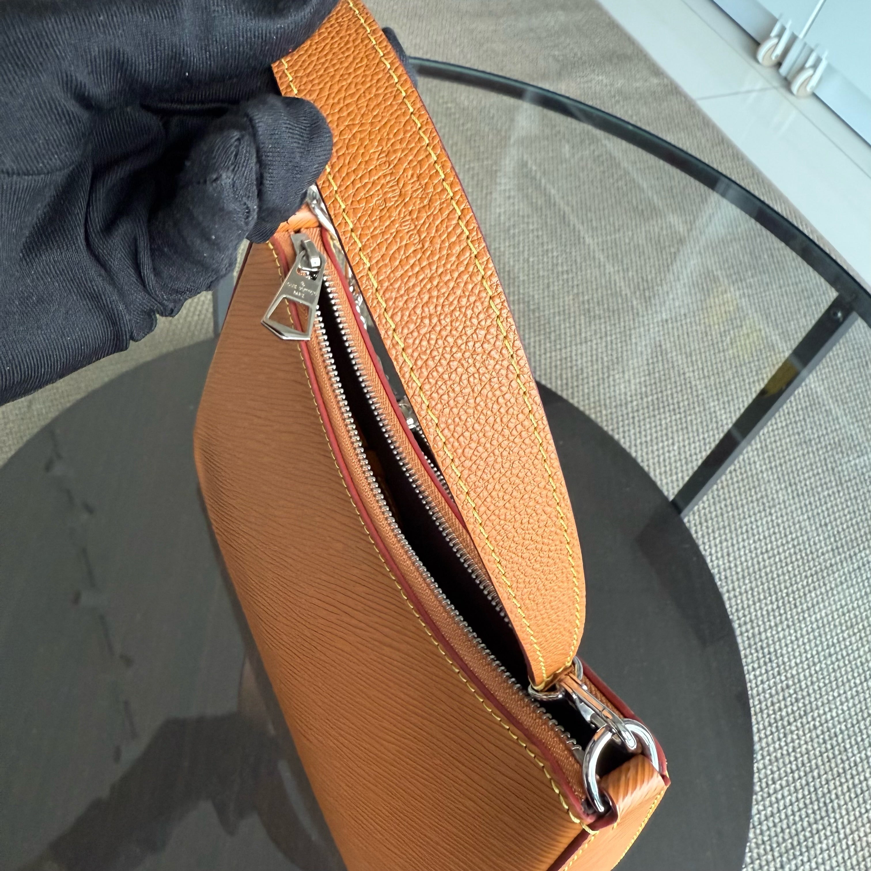 Louis Vuitton Marelle Gold Miel Epi Leather Monogram Pouch