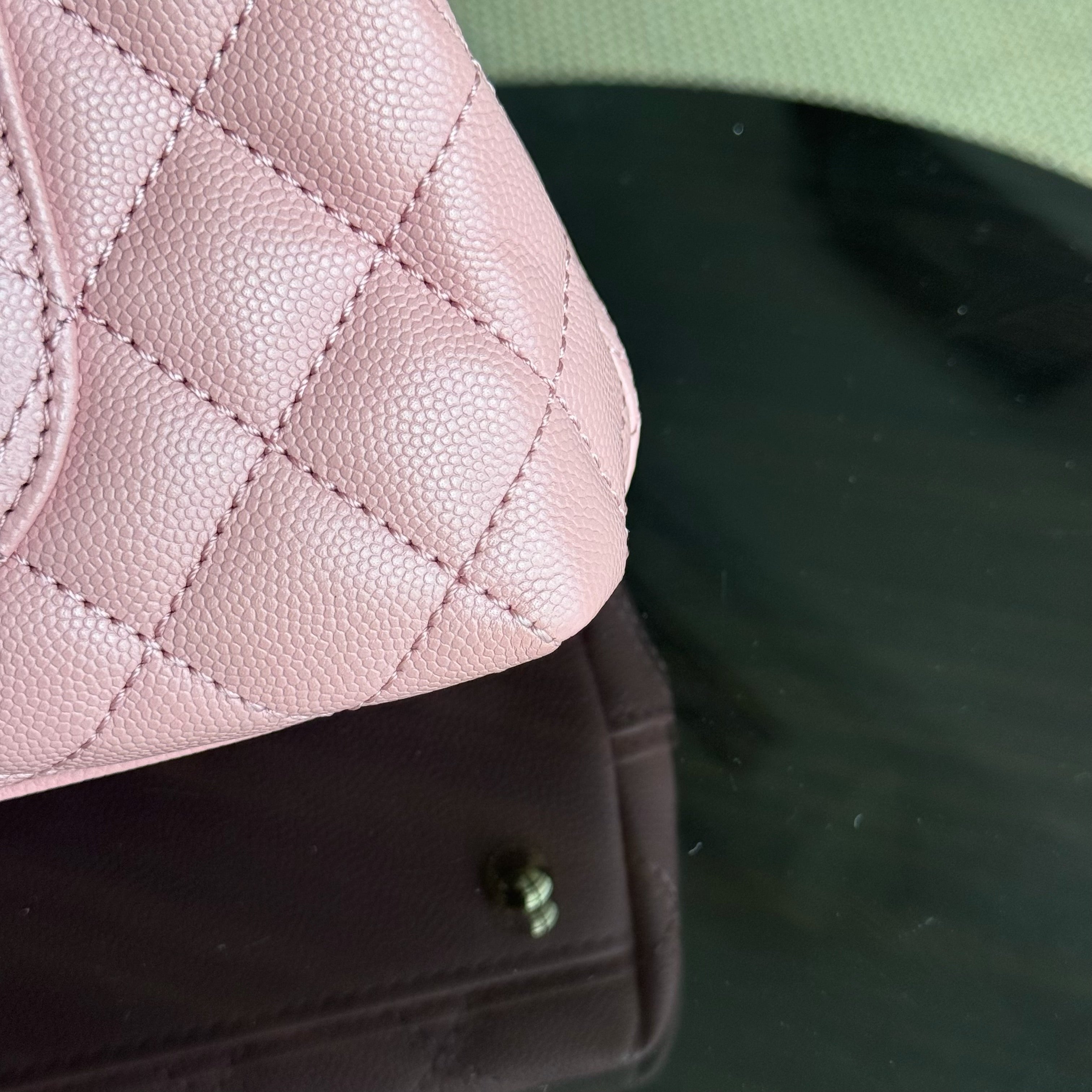 Chanel Coco Handle Small Microchip - Caviar Quilted Light Pink Gold Hardware